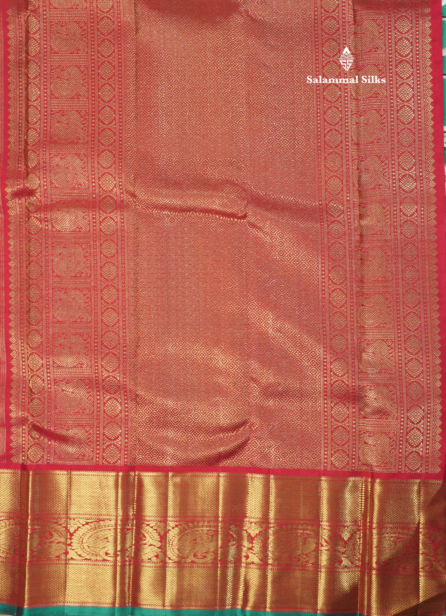 Beautiful White Pure Kanjivaram Silk Saree (2G) Zari With Korvai Red Border