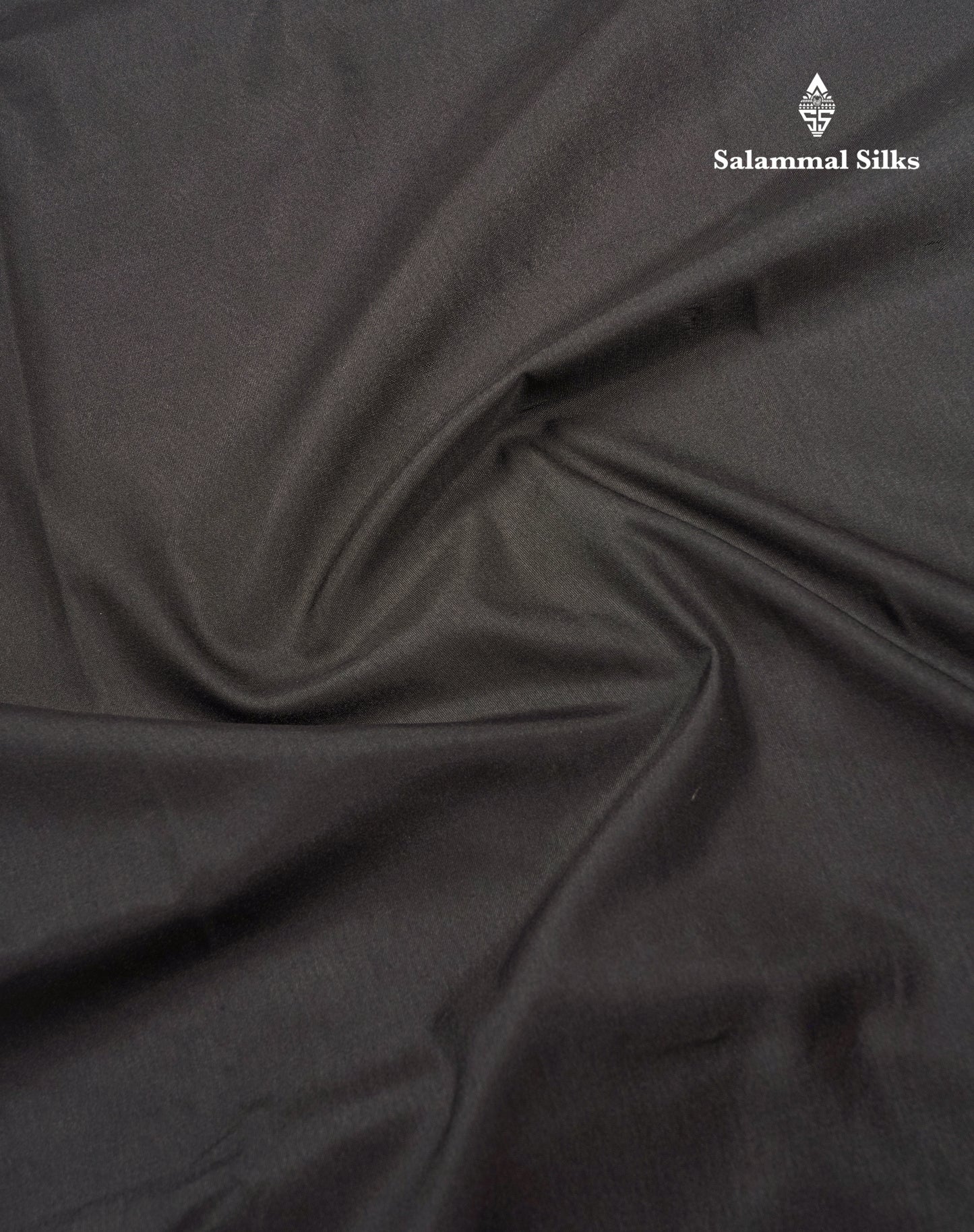 Brown Colour Plain Semi Dola Silk With Ajirah Print Border