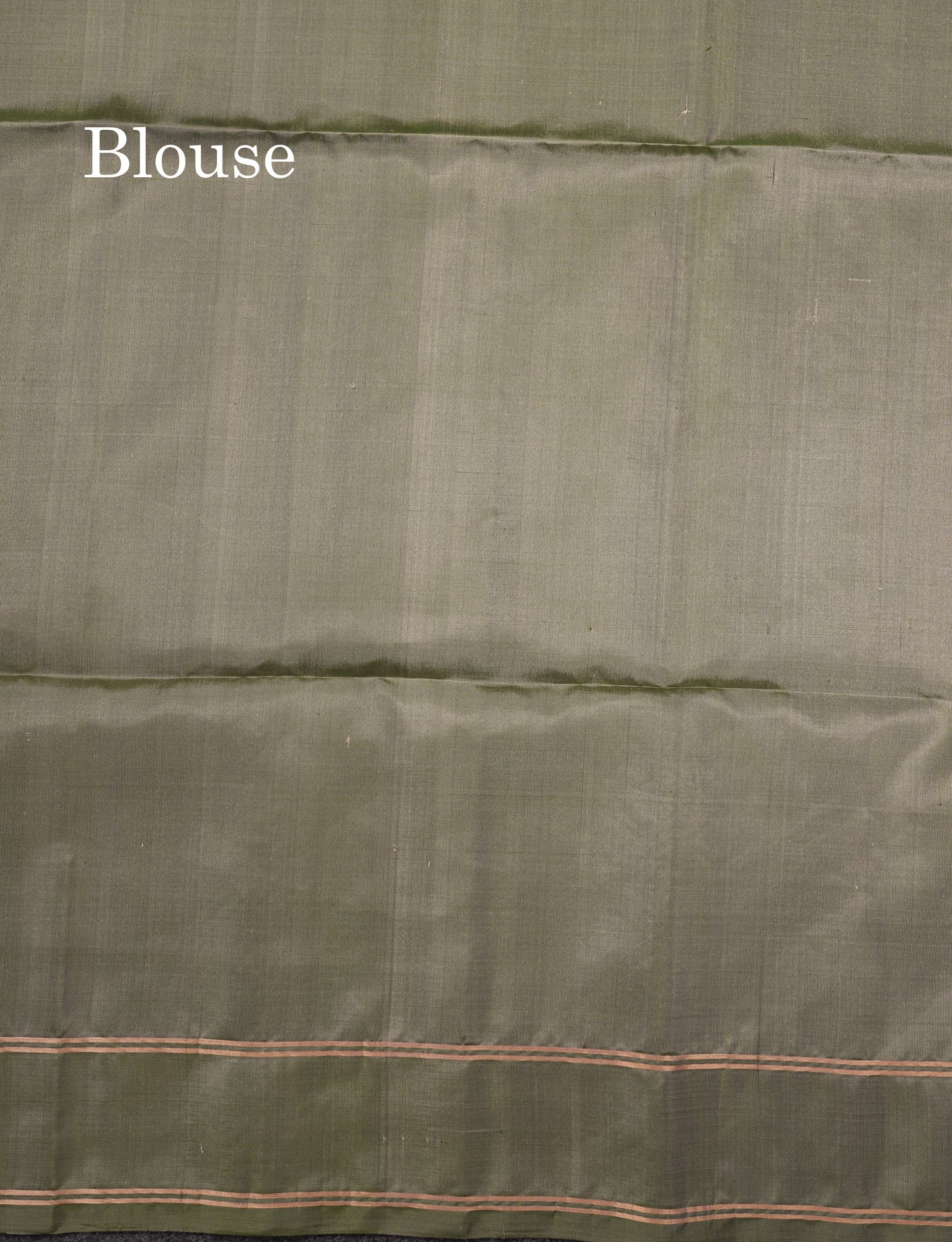 Beautiful Cream Sandal Pure Kanjivaram Soft Silk Saree With Contrast Army Green Border