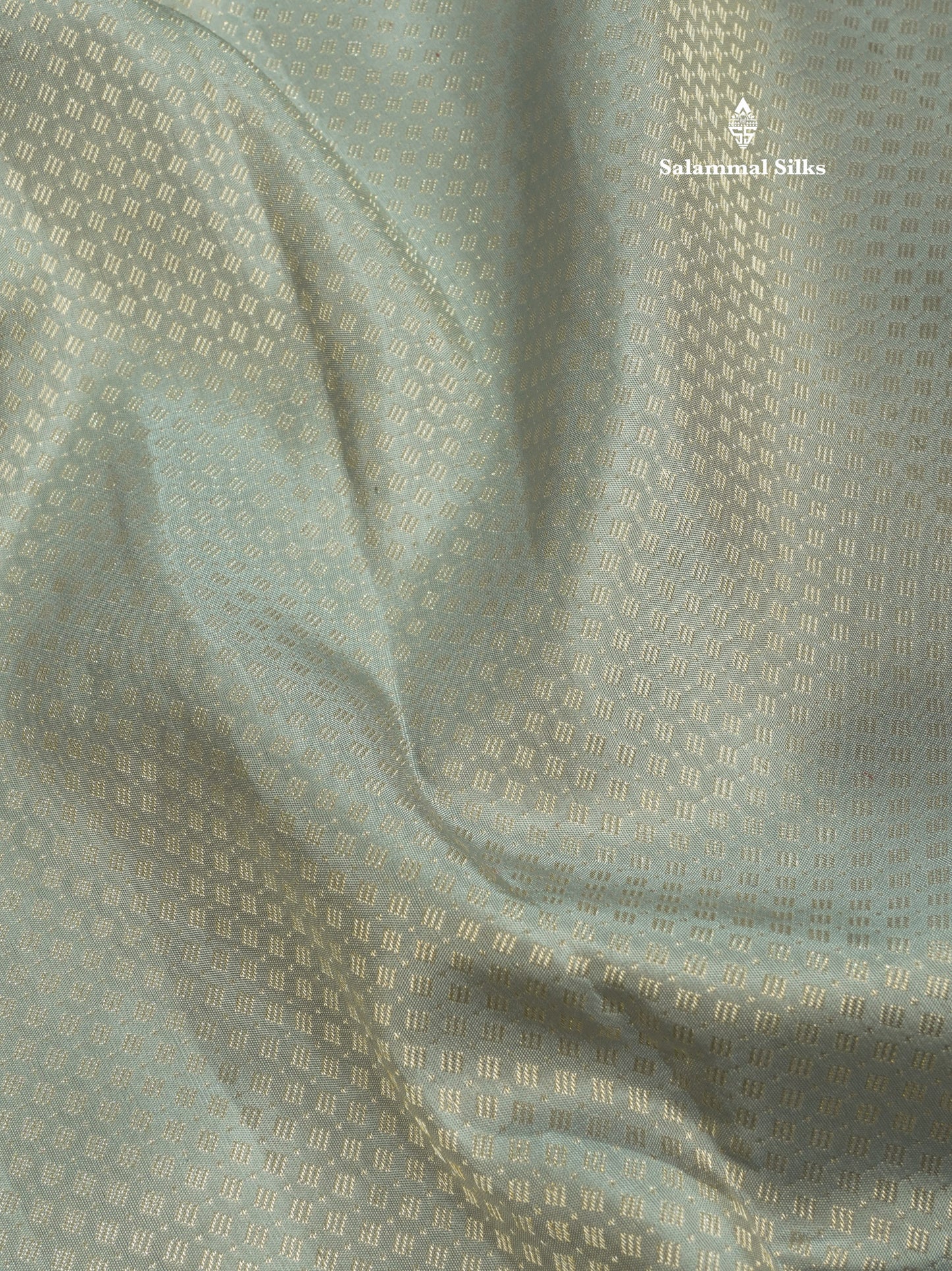 Beautiful Grey Pure Kanjivaram Silk Saree With Self Border