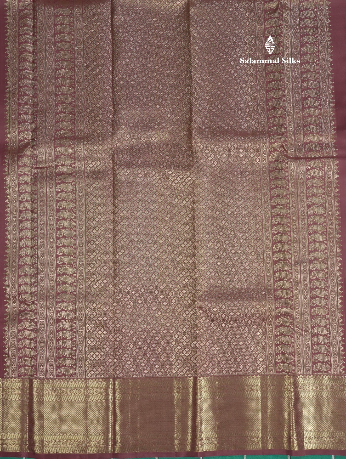 Beautiful Chocolate Pure Kanjivaram Silk Saree With Self Border