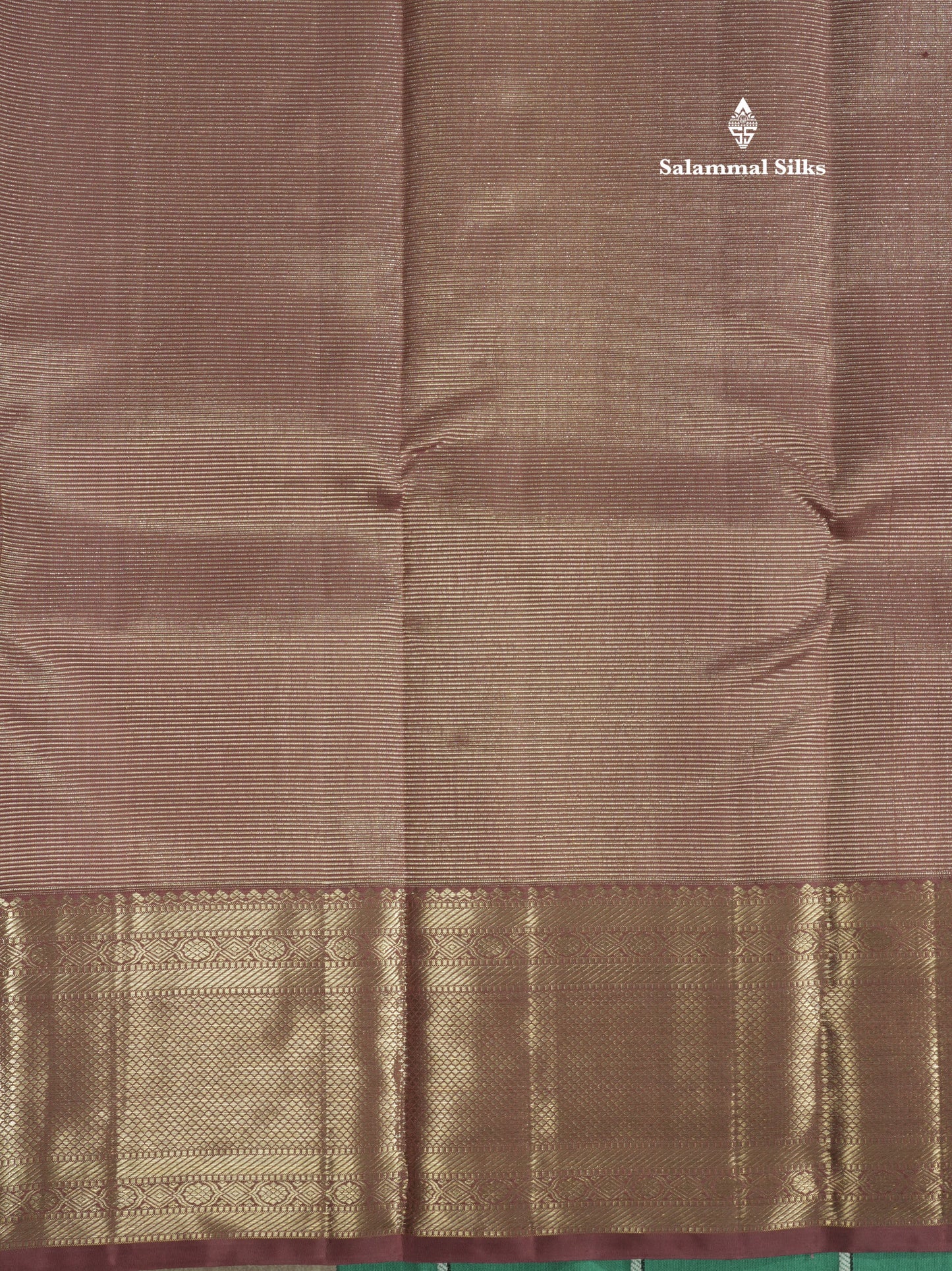 Beautiful Chocolate Pure Kanjivaram Silk Saree With Self Border