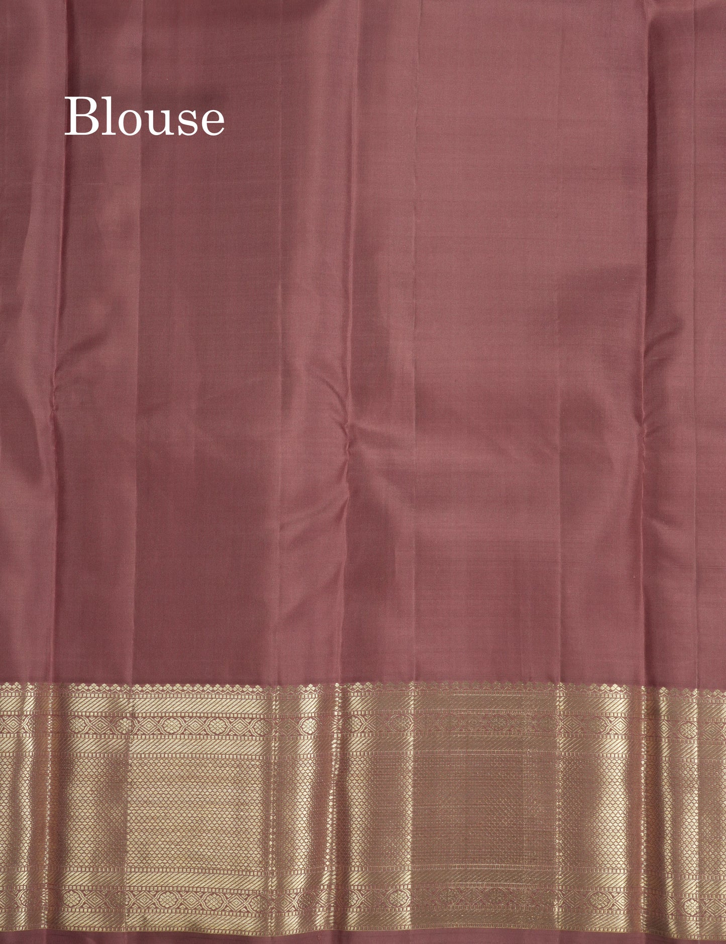 Beautiful Chocolate Pure Kanjivaram Silk Saree With Self Border