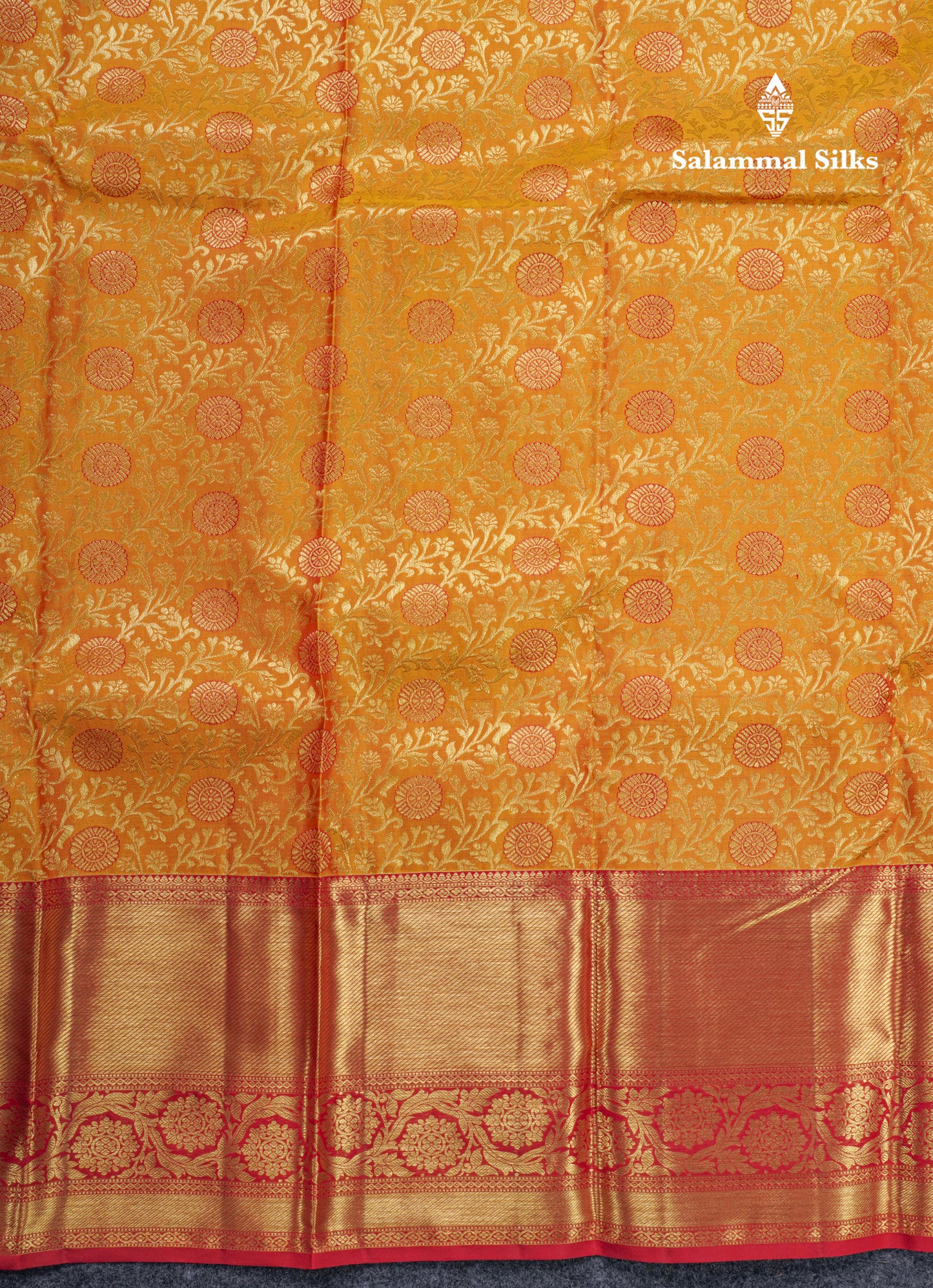 Yellow Meenakari Work Beautiful Bridal Pure Kanjivaram Silk Saree With Maroon Border