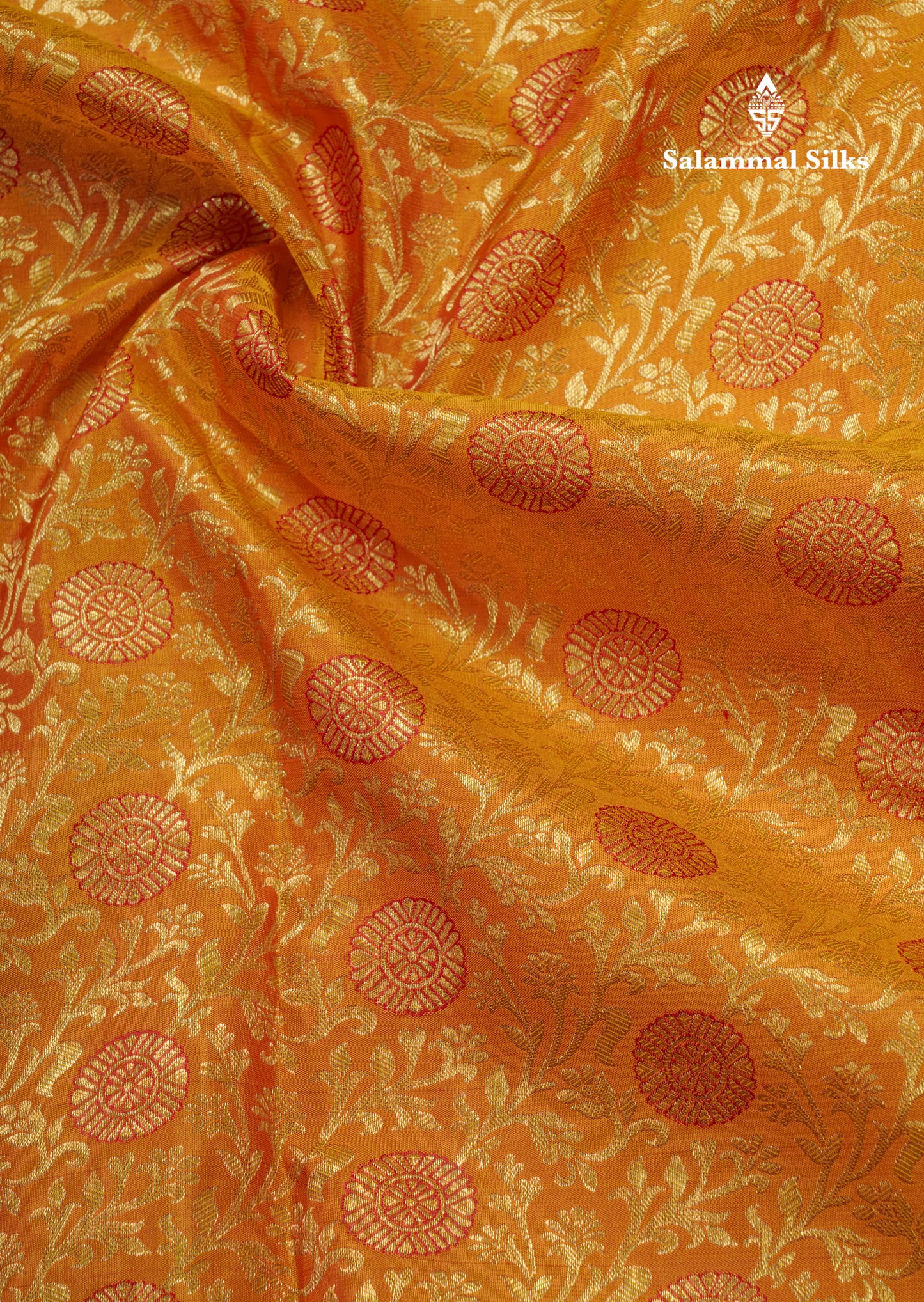 Yellow Meenakari Work Beautiful Bridal Pure Kanjivaram Silk Saree With Maroon Border