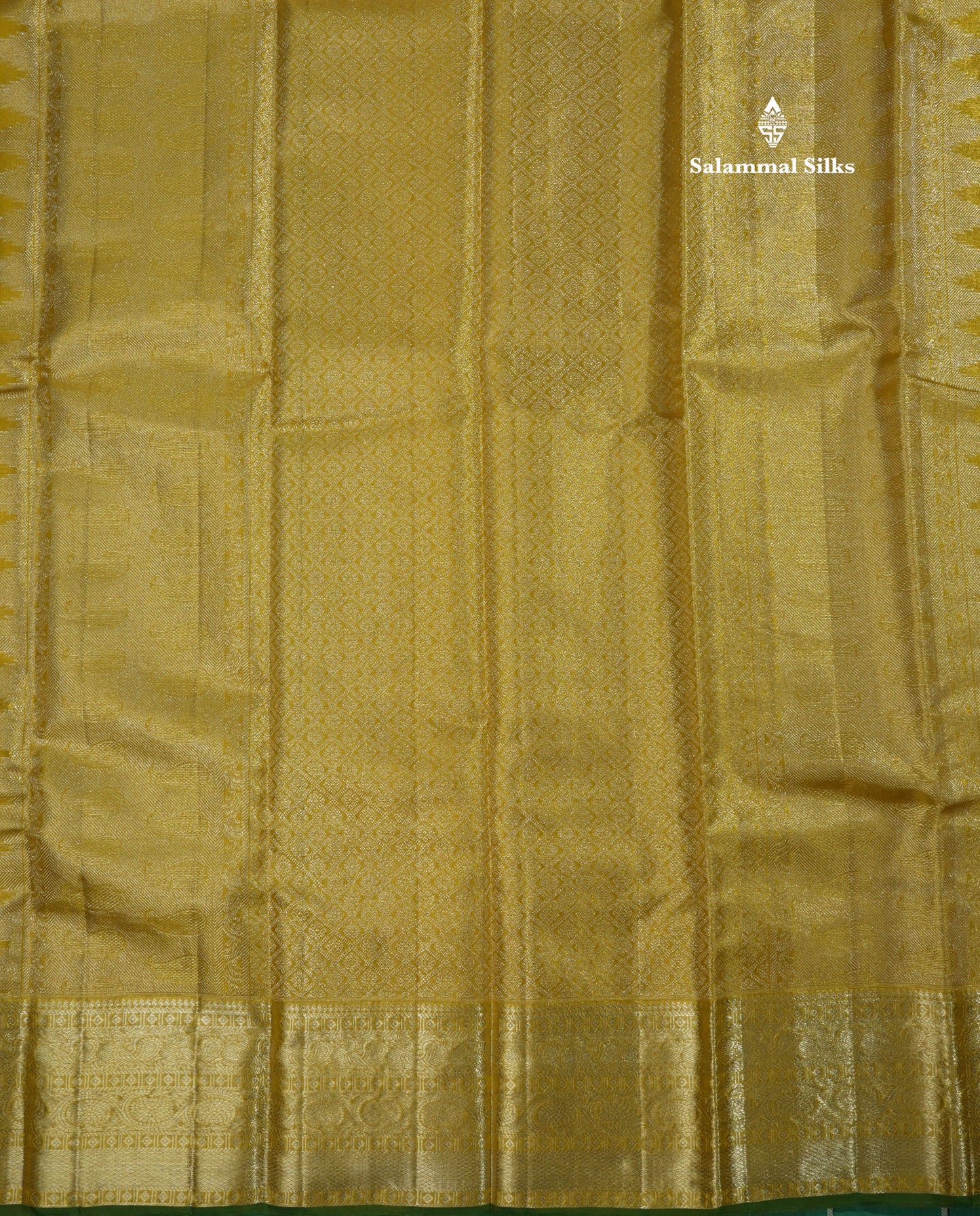 Beautiful Gold Tissue Pure Kanjivaram Silk Saree (2G) Zari With Self Border