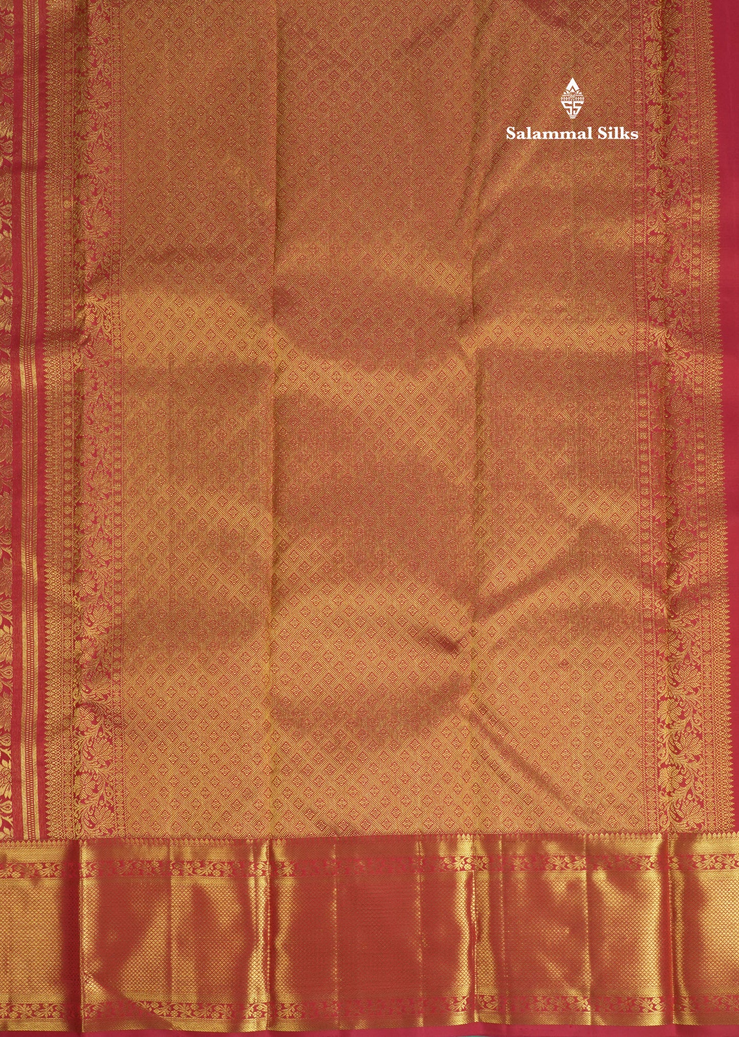 Beautiful Maroon Pure Kanjivaram Silk Saree (2G) Zari With Self Border
