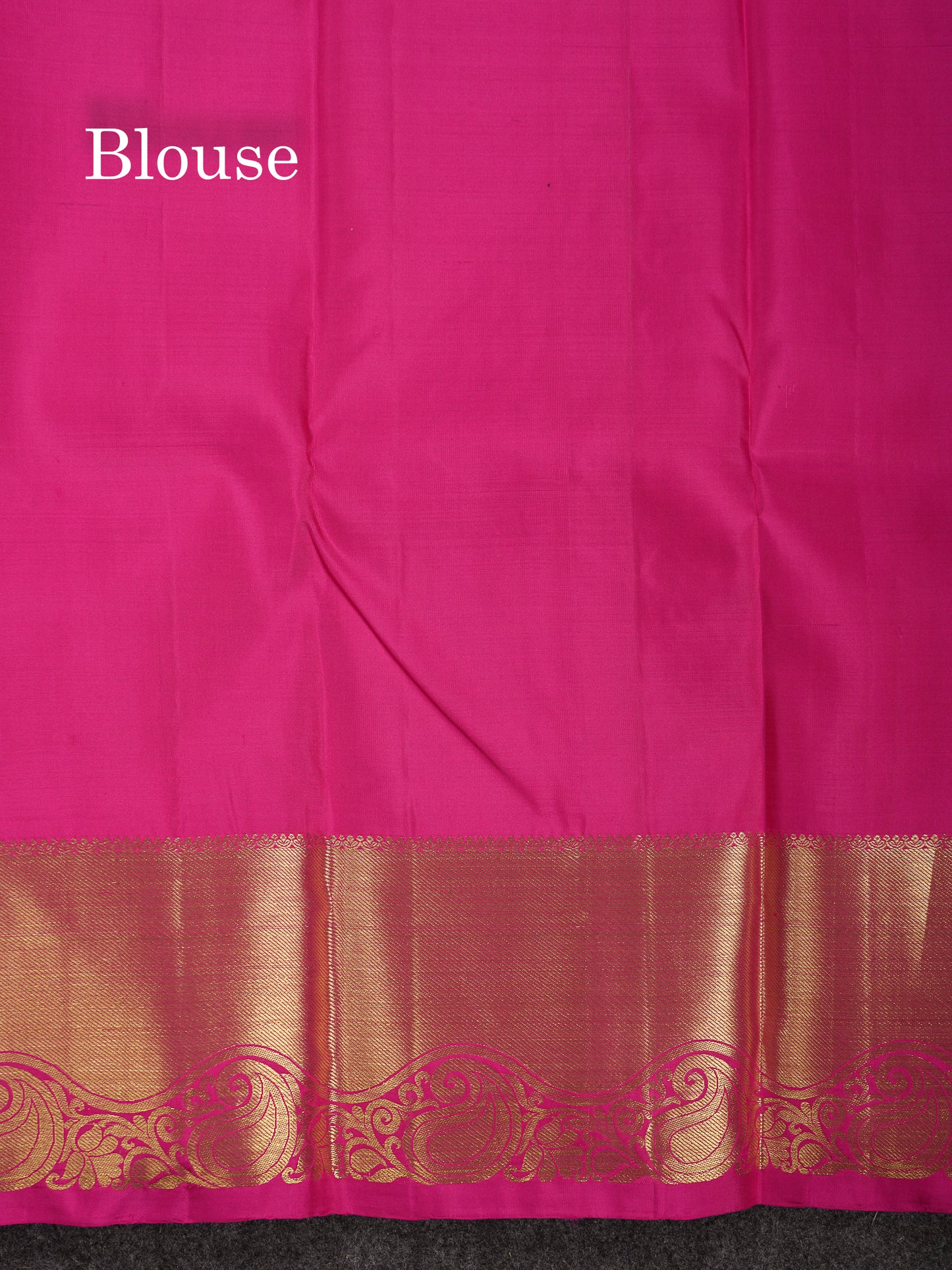 Beautiful Bottle Green Pure Kanjivaram Silk Saree With Contrast Magenta Pink Traditional Evening Morning Border