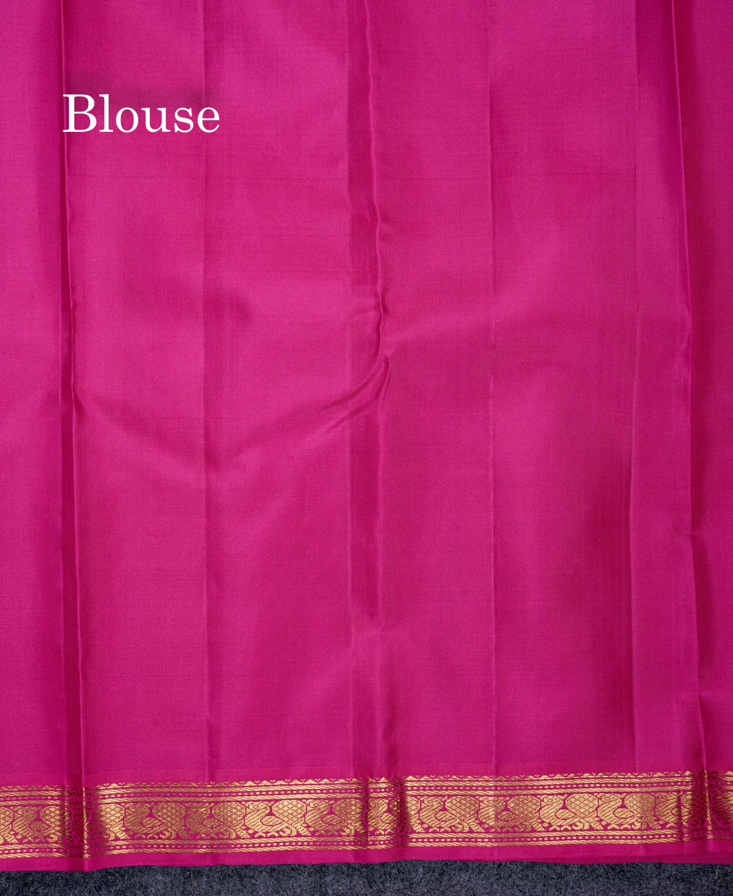 Beautiful Dual Tone Pinkish Orange Pure Kanjivaram Silk Saree With Contrast Magenta Pink Traditional Small Border