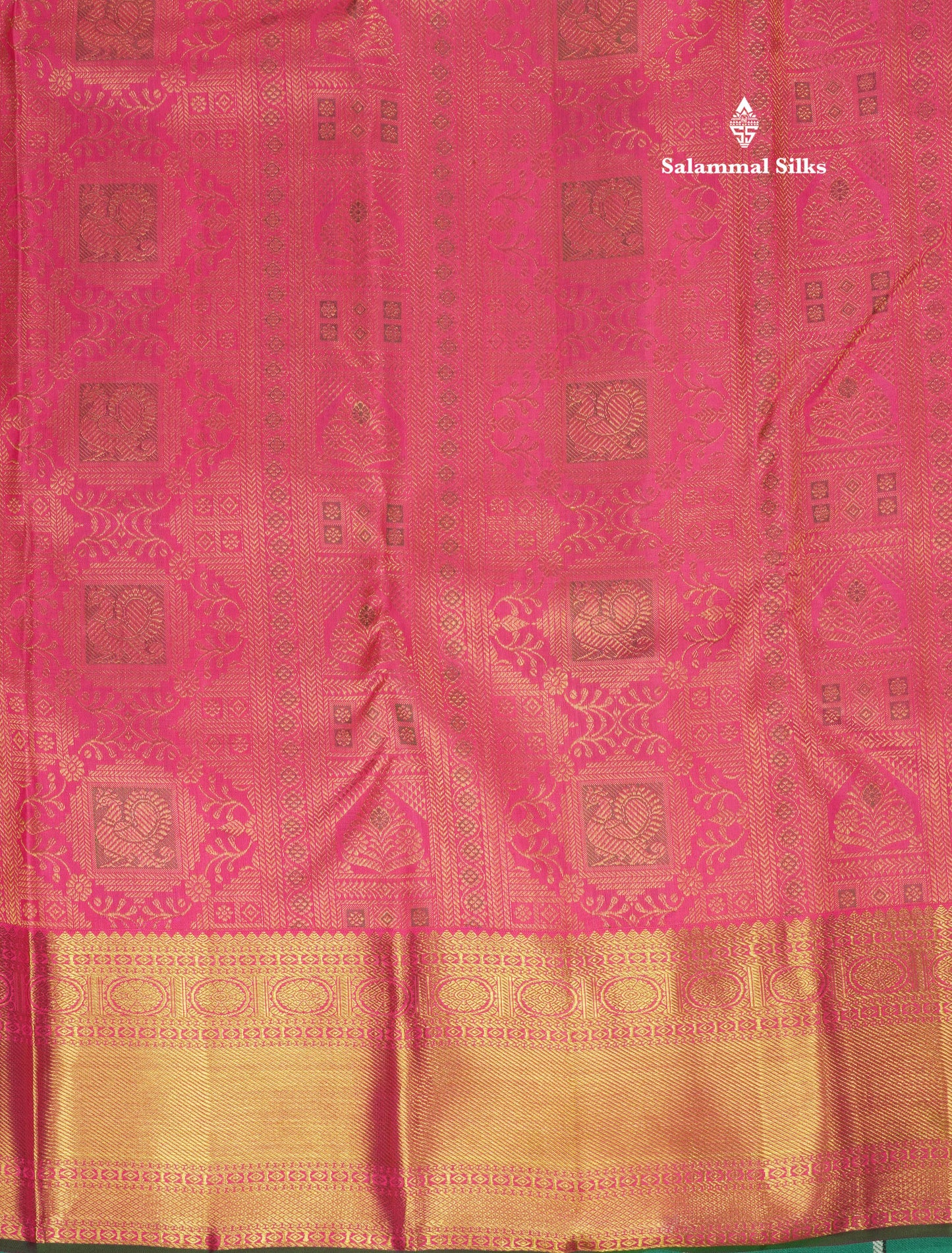 Beautiful Pink Bridal Pure Kanjivaram Silk Saree With Meenakari Work