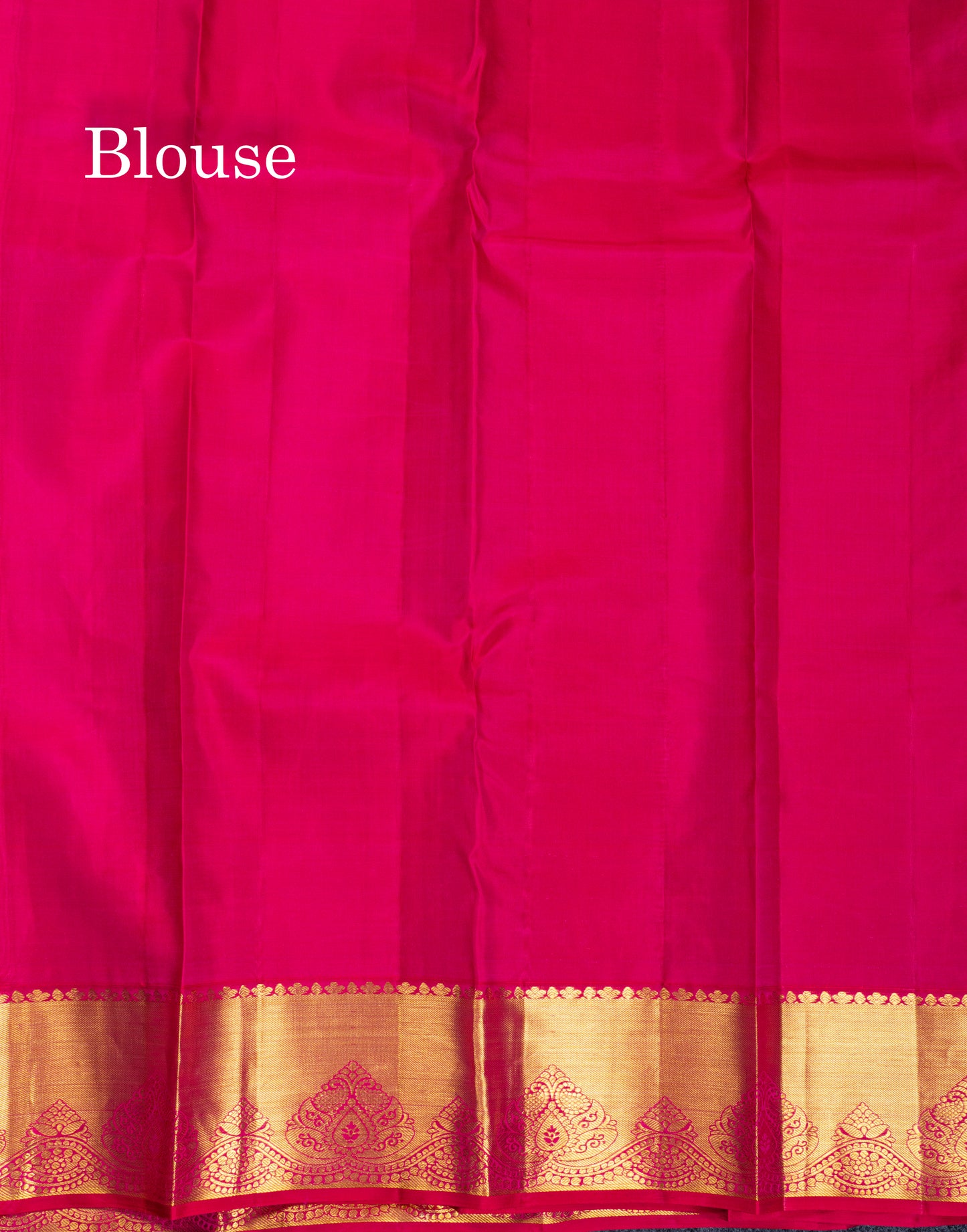 Onion Pink Bridal Pure Kanjivaram Silk Saree With Contrast Pink Traditional Border