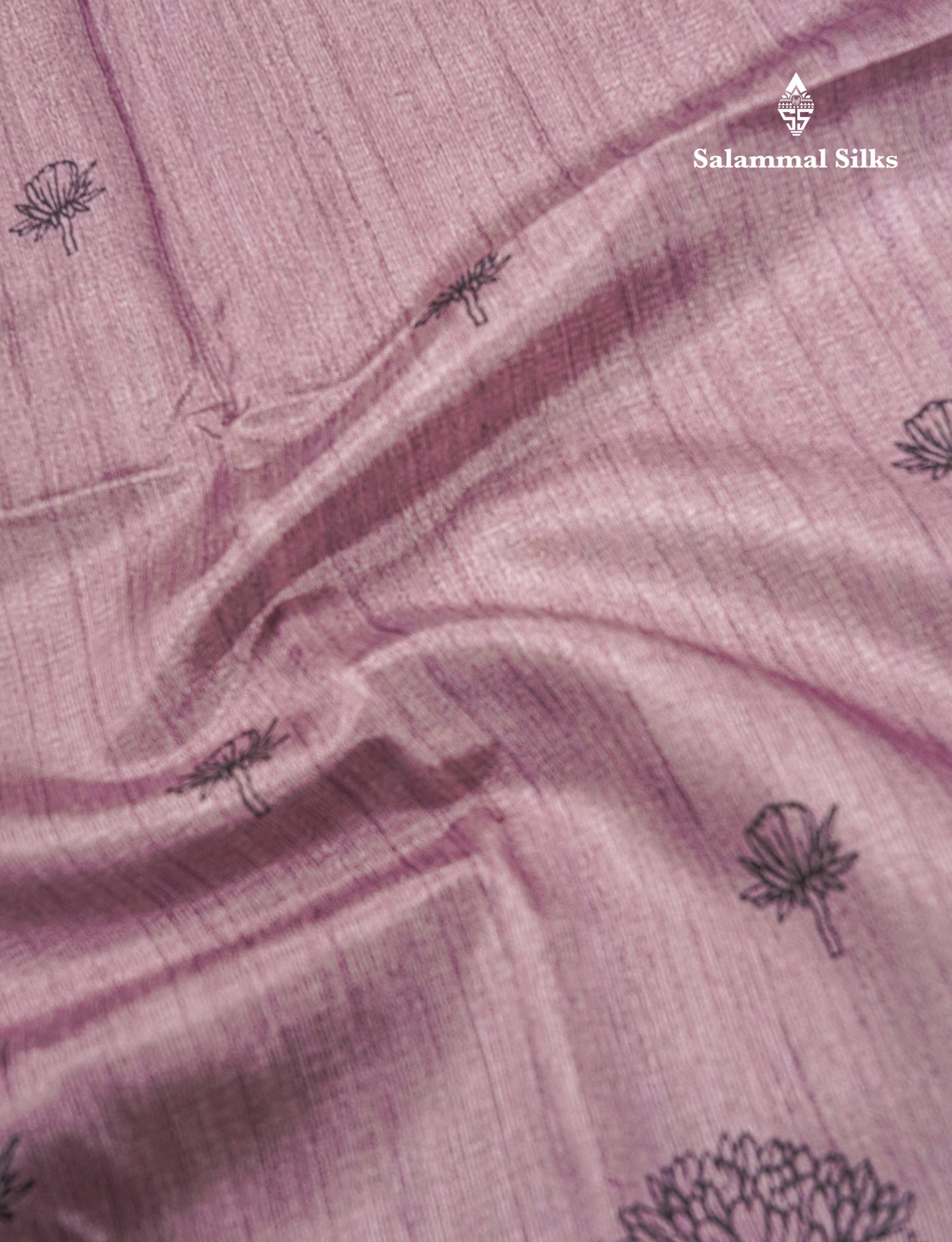 Light Purple Colour Semi Tussar Fancy Saree With Designer Blouse