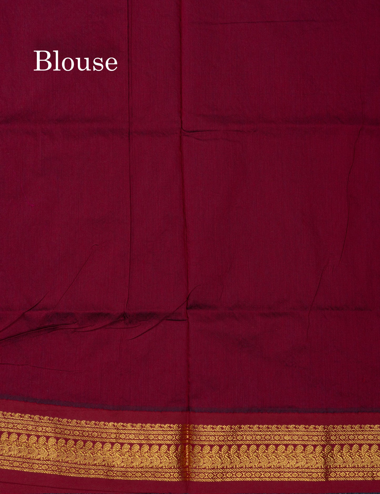 Lavender Kalyani Cotton Saree With Contrast Dark Maroon Blouse
