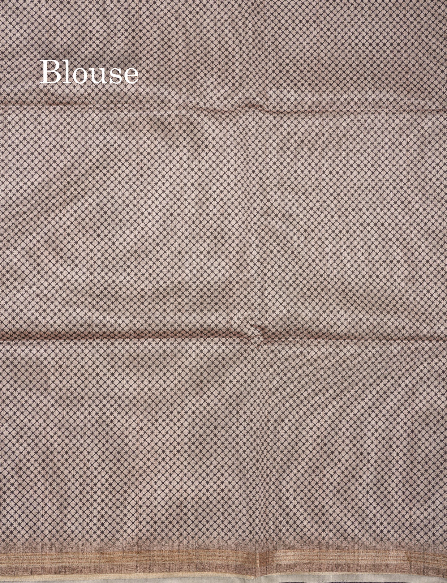 Sandal Colour Semi Tussar Fancy Saree With Designer Blouse