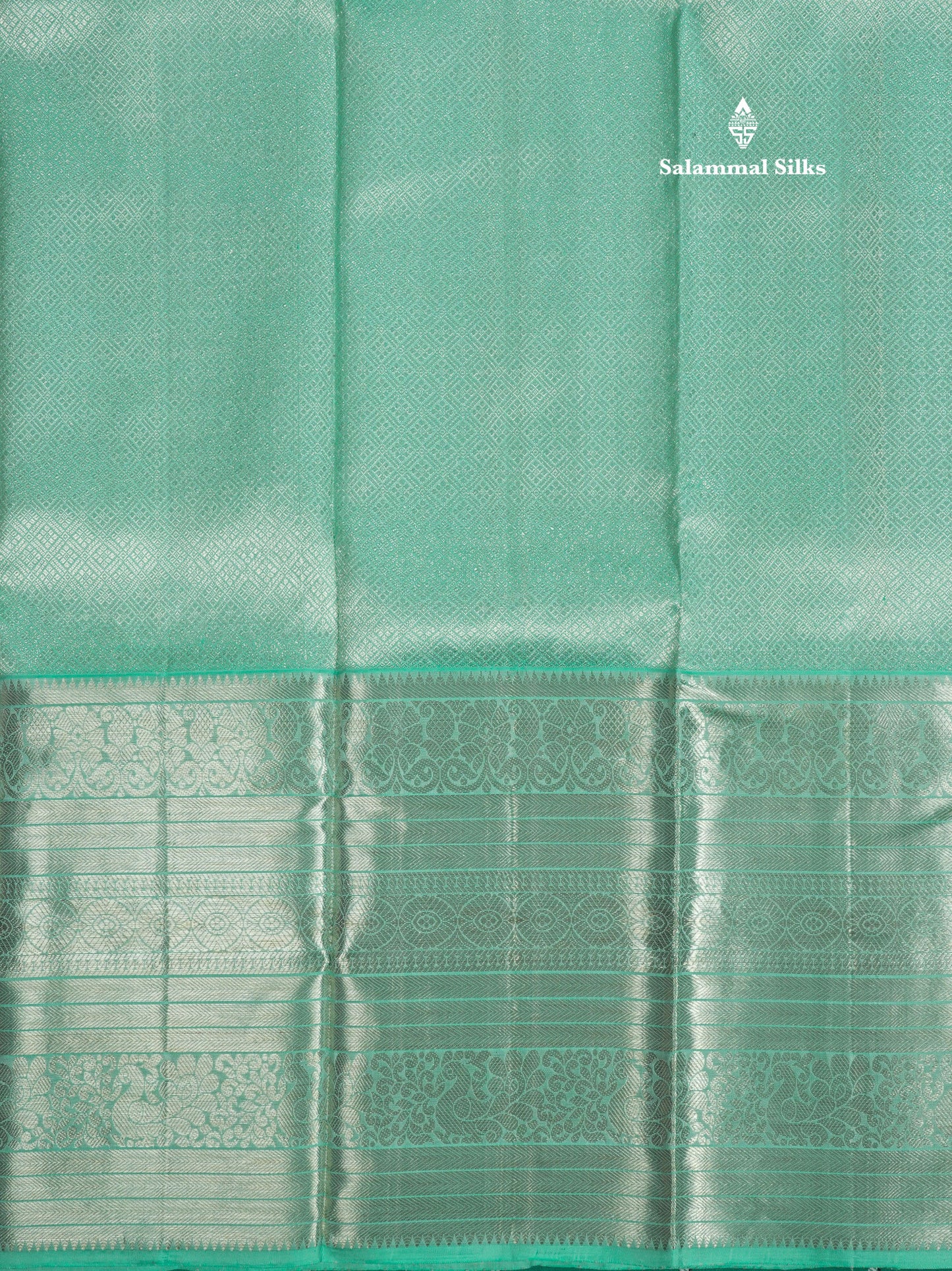 Onion Pink Pure Kanjivaram Silk Saree (2G) Zari With Contrast Rama Green Border