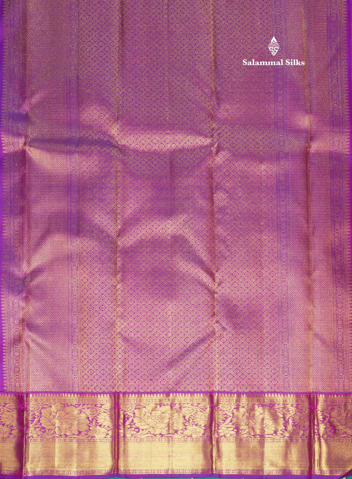 Vadamalli Beautiful Bridal Pure Kanjivaram Silk Saree With Gold Zari Border