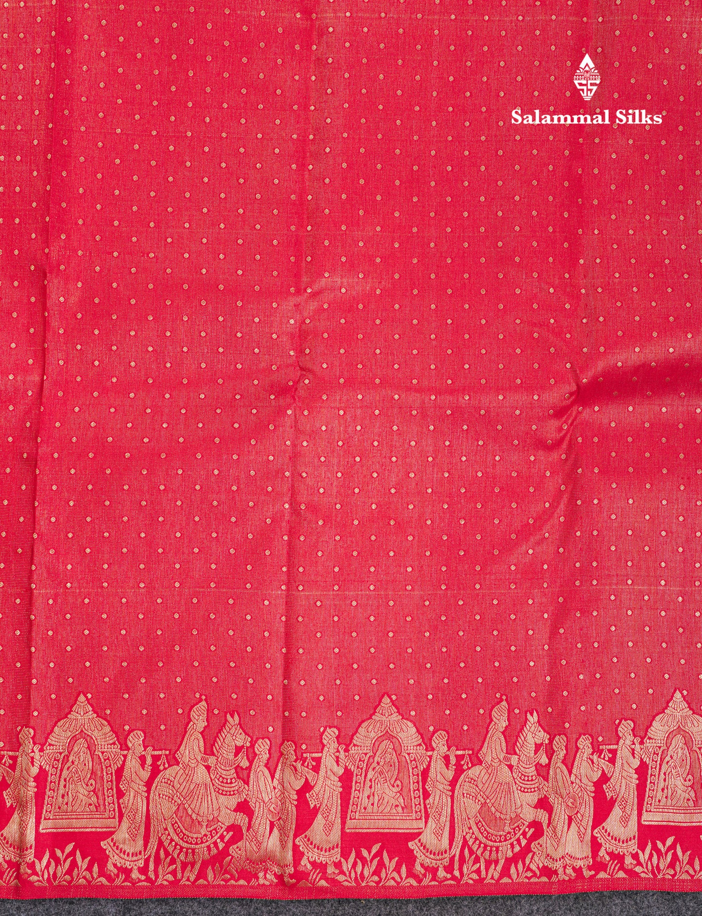 Chilly Red Pure Kanjivaram Silk Saree With Traditional Pallaku Border