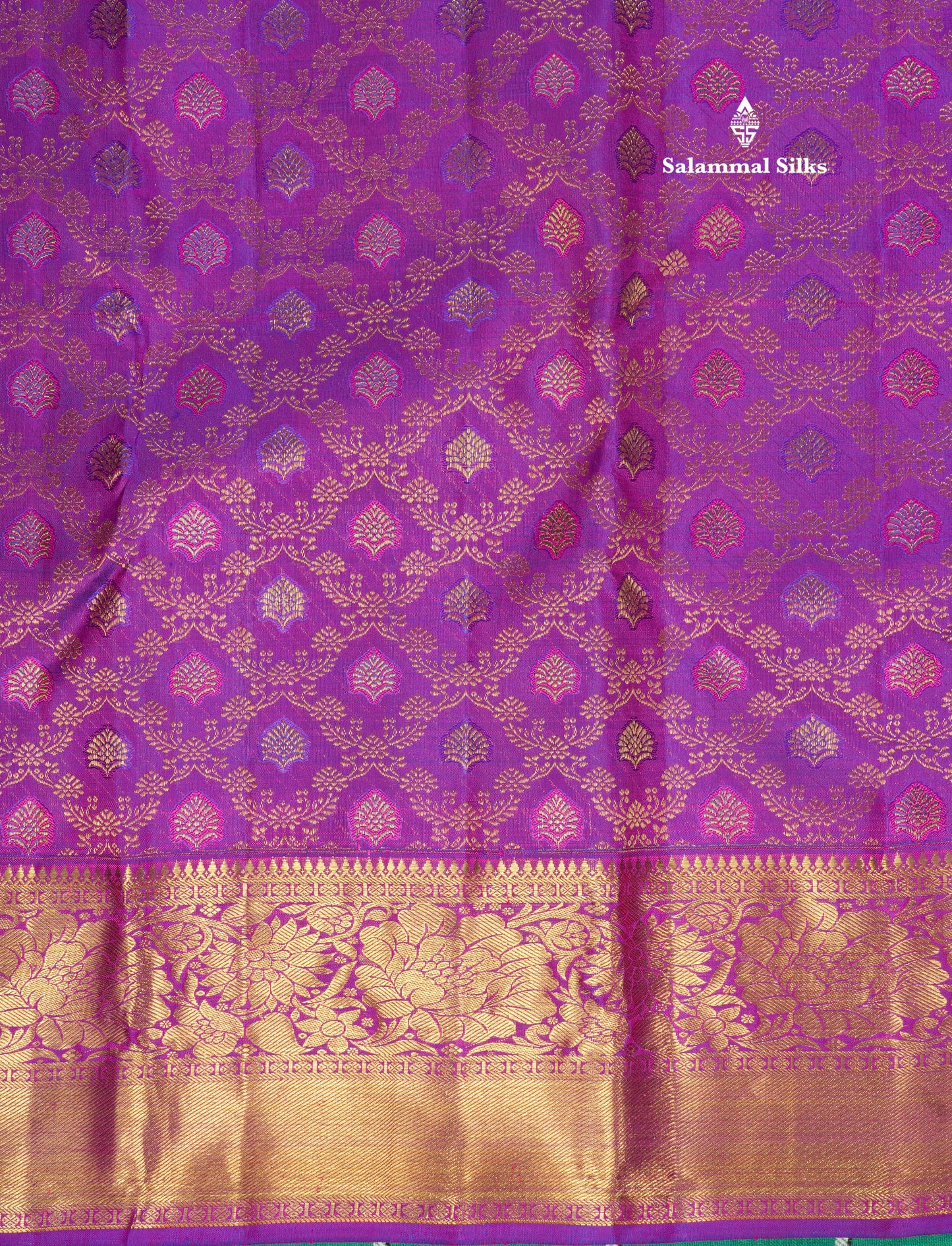 Vadamalli Beautiful Bridal Pure Kanjivaram Silk Saree With Gold Zari Border