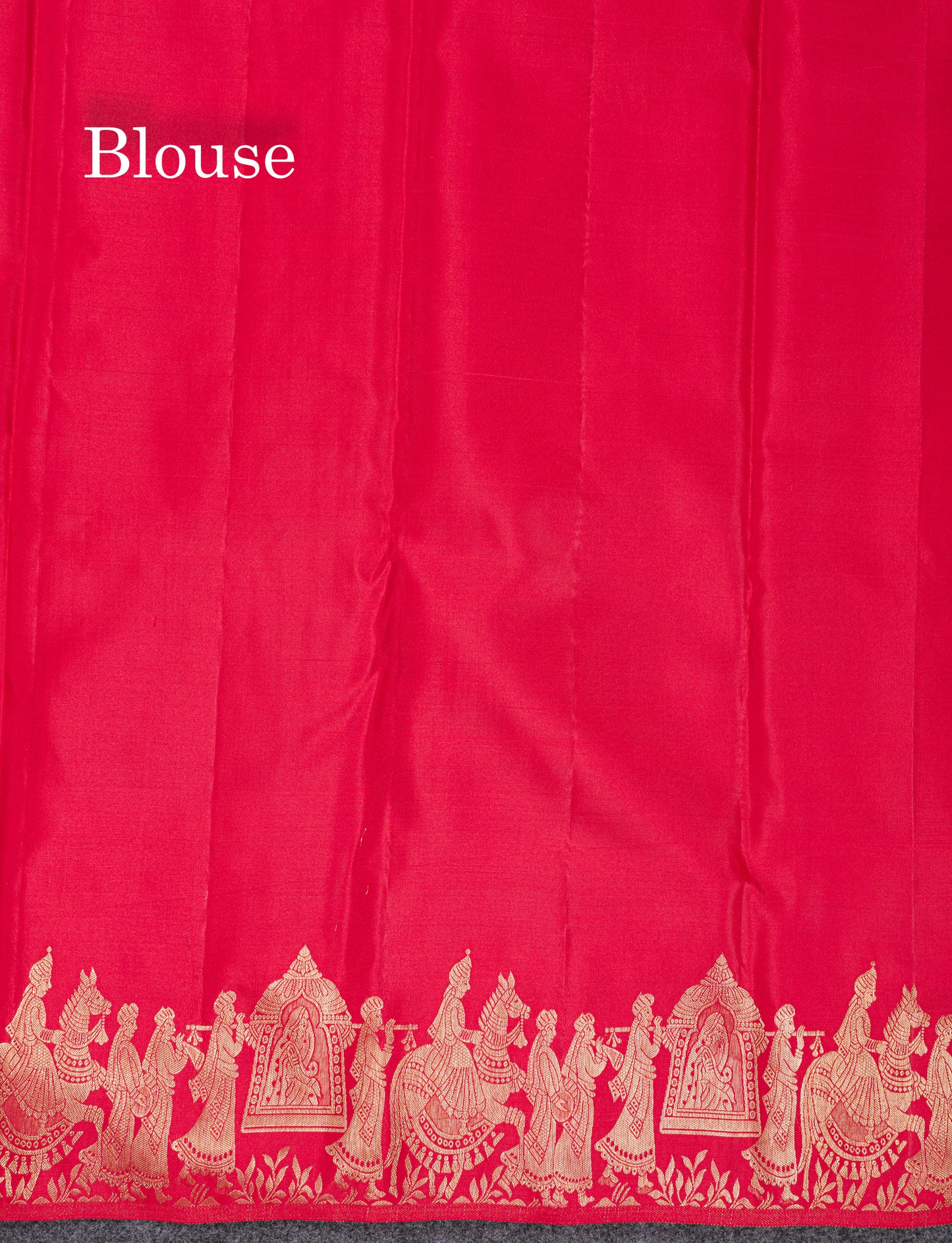 Chilly Red Pure Kanjivaram Silk Saree With Traditional Pallaku Border