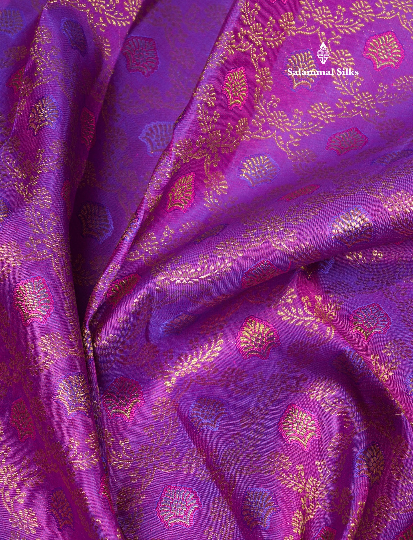 Vadamalli Beautiful Bridal Pure Kanjivaram Silk Saree With Gold Zari Border