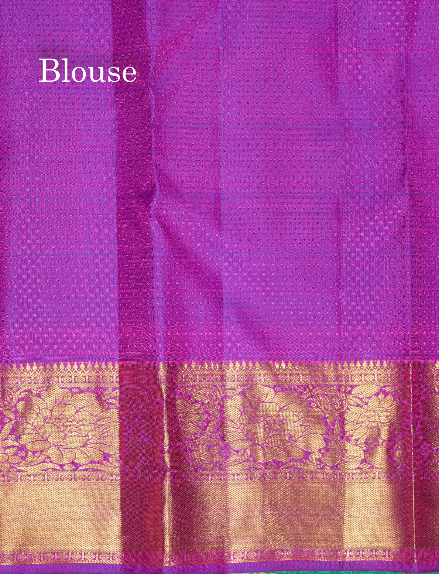 Vadamalli Beautiful Bridal Pure Kanjivaram Silk Saree With Gold Zari Border