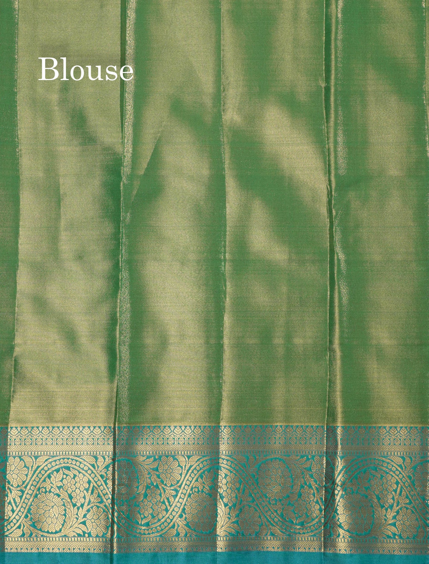 Light Green Tissue Bridal Semi Silk Saree With Contrast Magenta Border