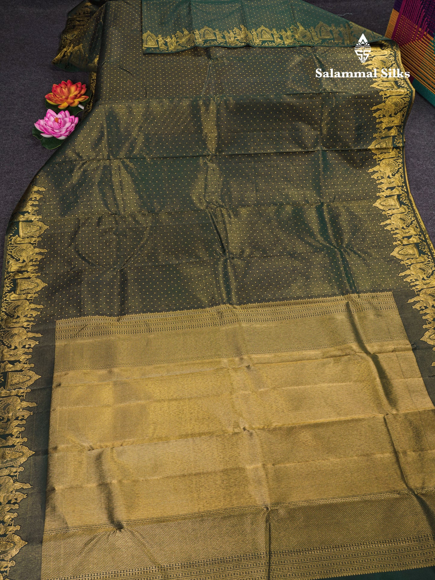 Chilly Red Pure Kanjivaram Silk Saree With Traditional Pallaku Border