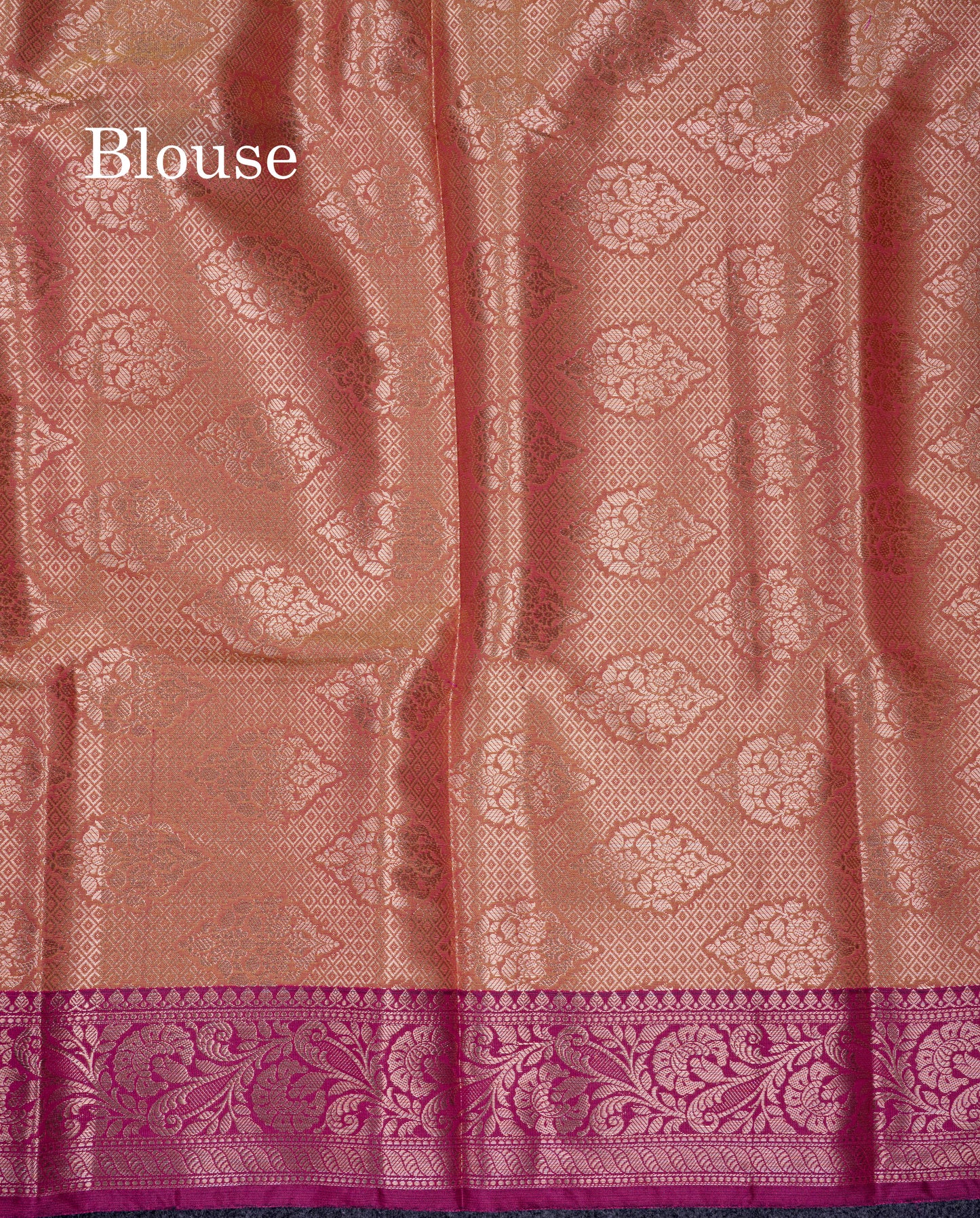 Beautiful Light Orange Semi Soft Silk Saree With Contrast Pink Fancy Border