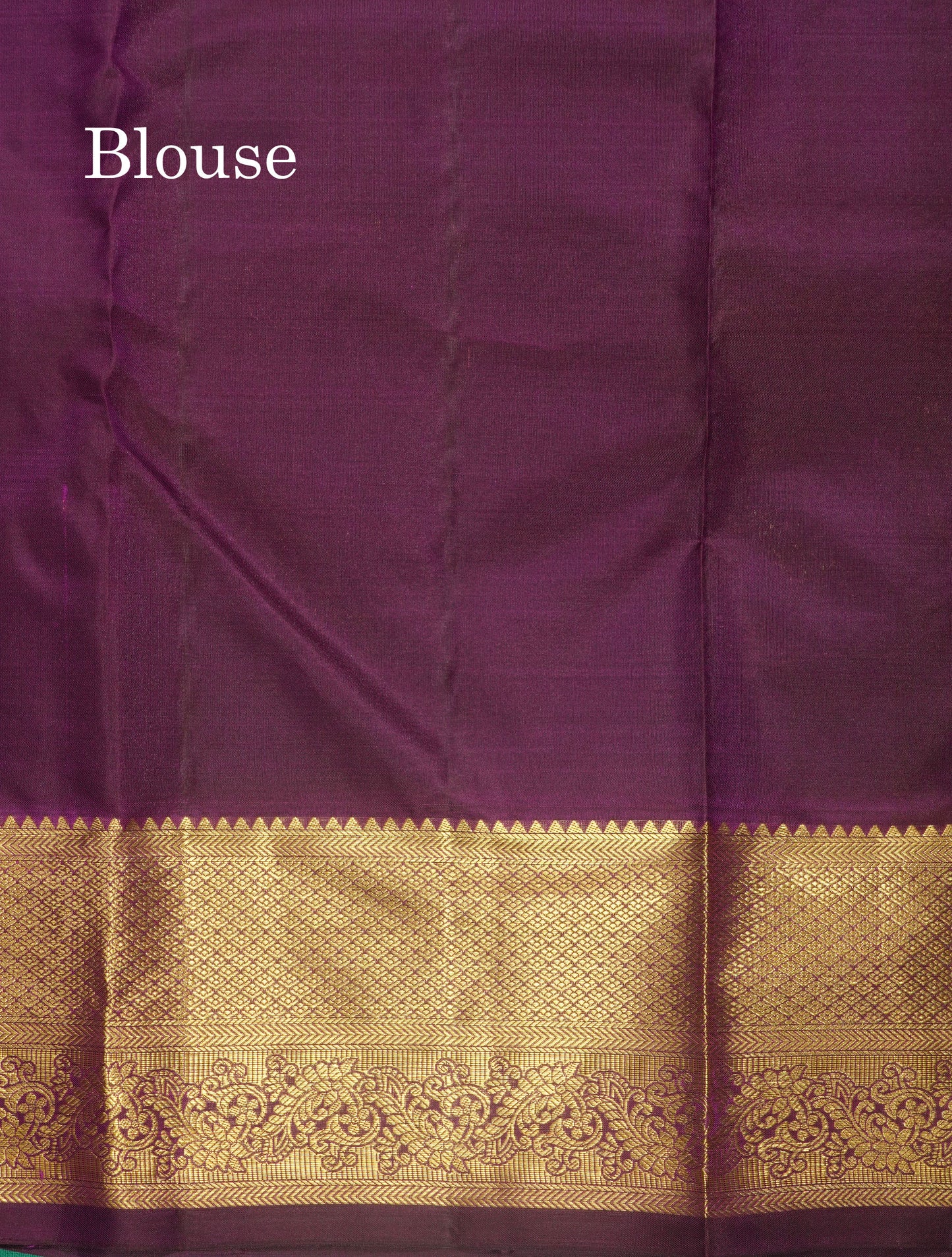 Purple Beautiful Bridal Pure Kanjivaram Silk Saree With Gold Zari Border