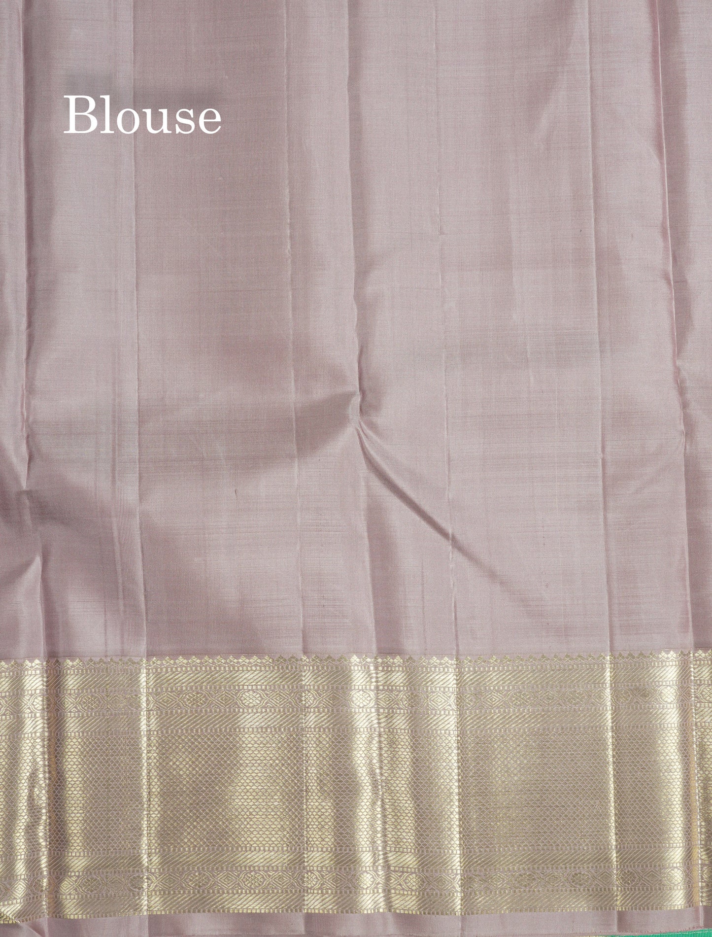 Beautiful Light Lavender Pure Kanjivaram Silk Saree With Self Border
