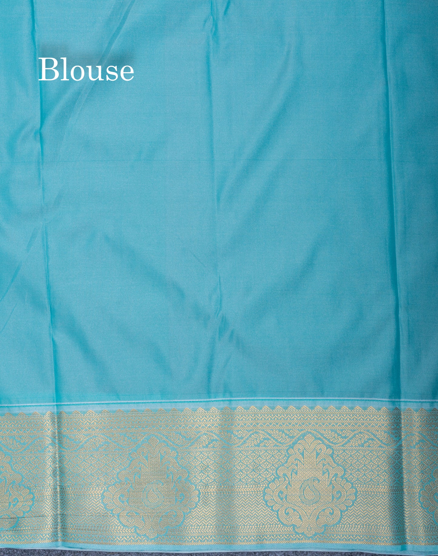 Dark Purple Semi Silk Saree With Contrast Pastel Blue Border