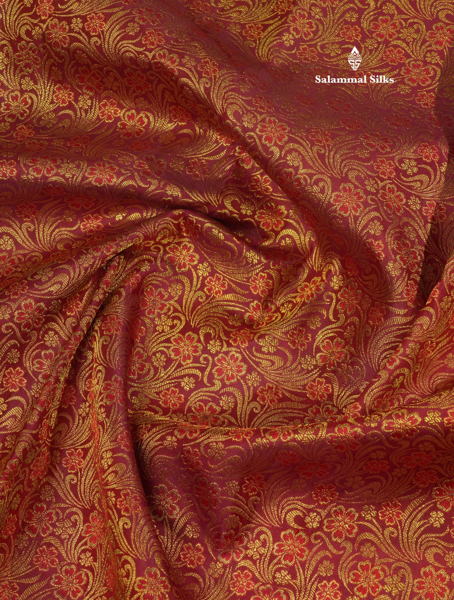 Brownish Maroon Beautiful Grand Bridal Pure Kanjivaram Silk Saree With Gold Zari Border