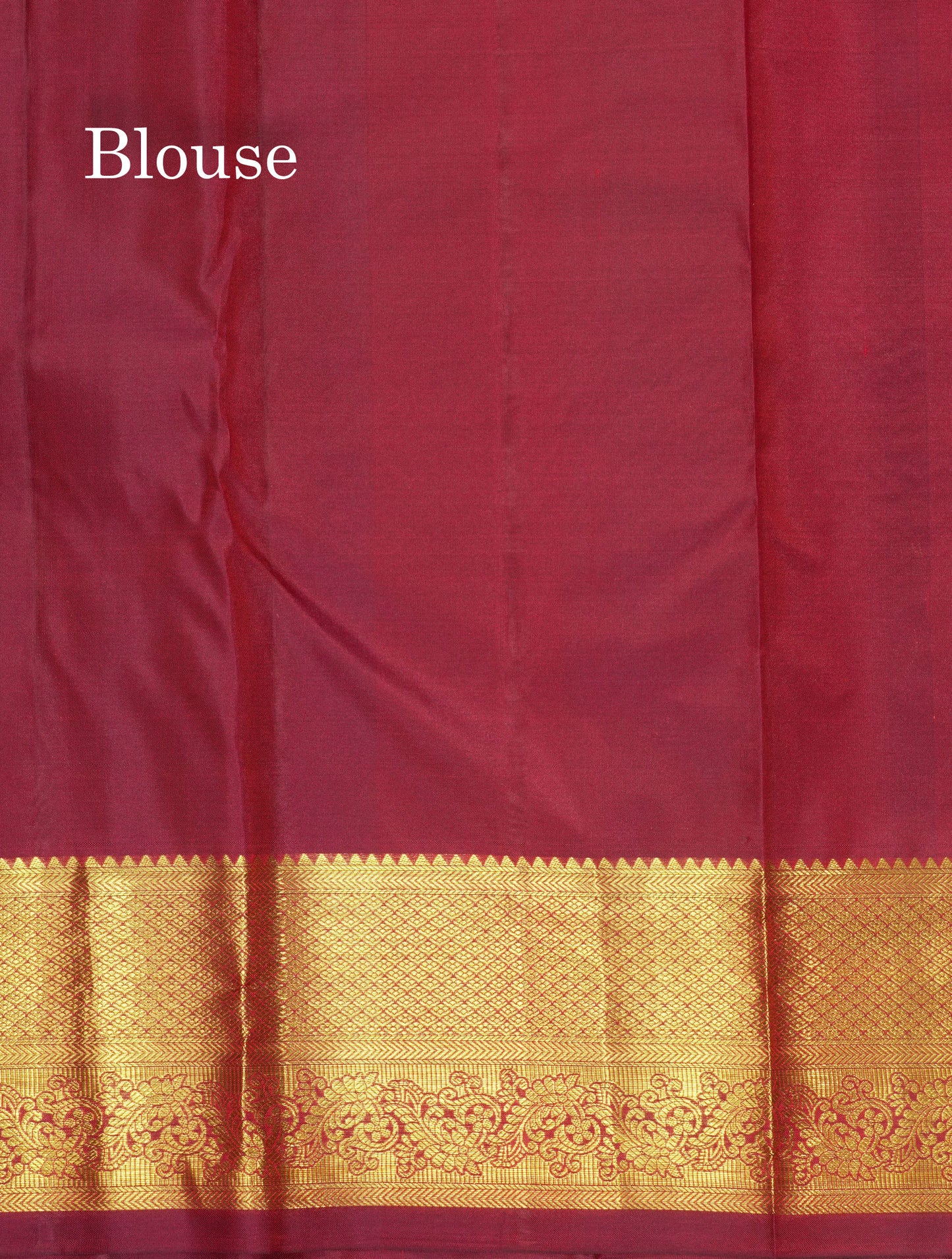 Brownish Maroon Beautiful Grand Bridal Pure Kanjivaram Silk Saree With Gold Zari Border