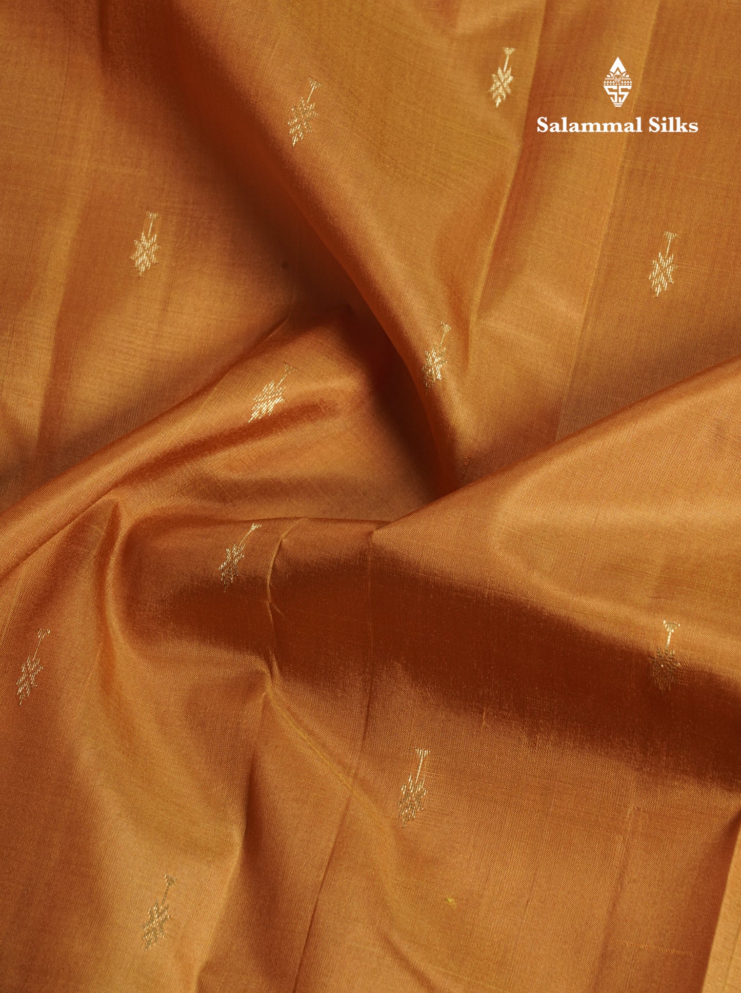 Mustard Yellow Pure Kanjivaram Silk Saree With Contrast Brown One Side Border