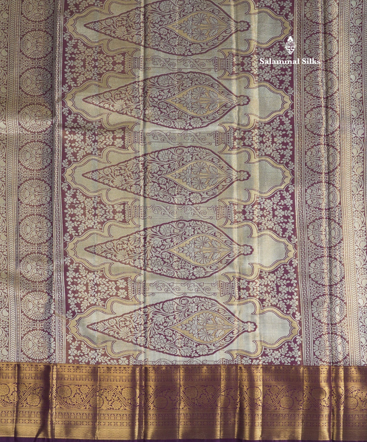 Light Green Tissue Bridal Semi Silk Saree With Contrast Magenta Border