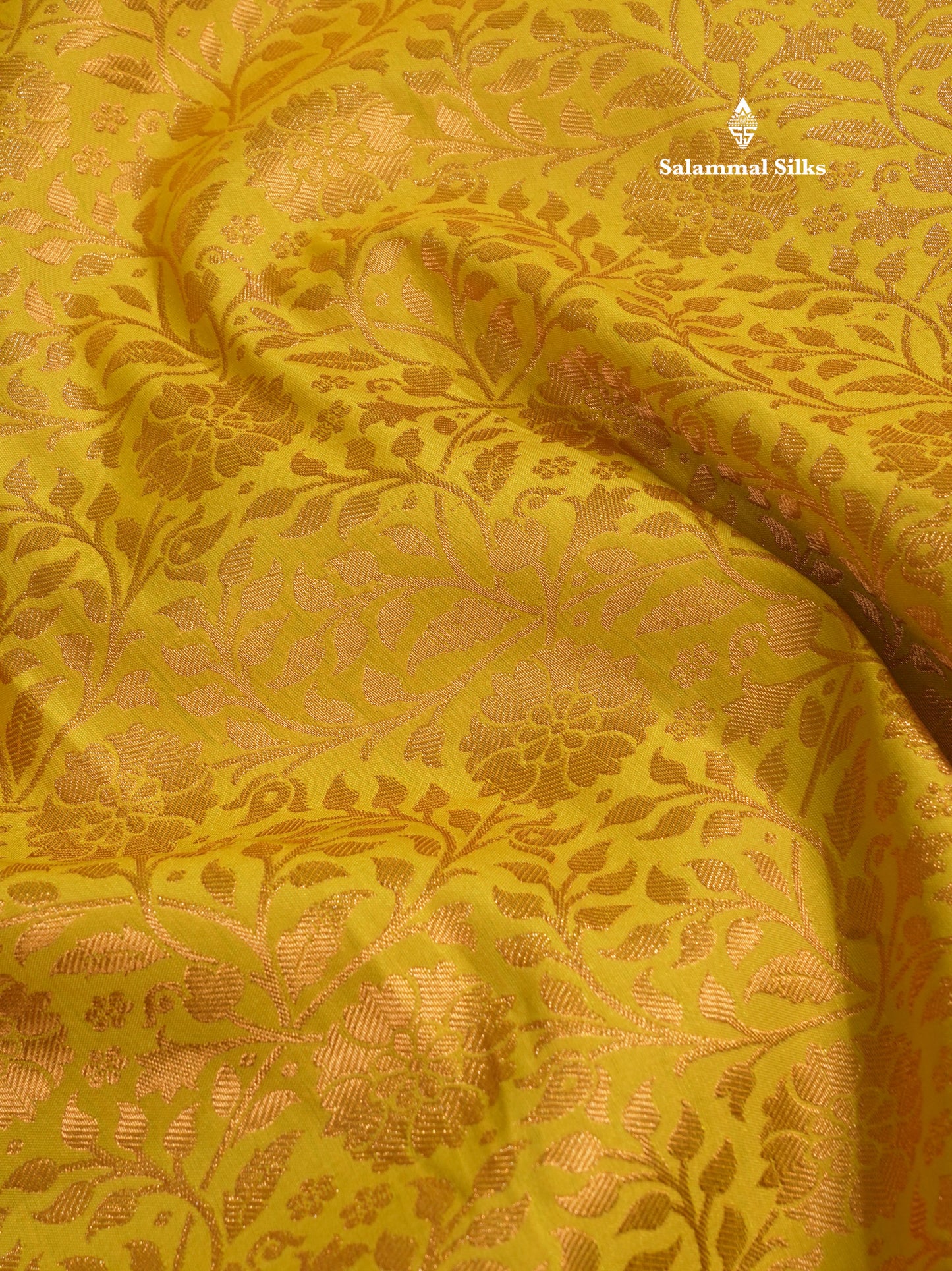 Mustard Yellow Bridal Semi Silk Saree With Contrast Peacock Green Border