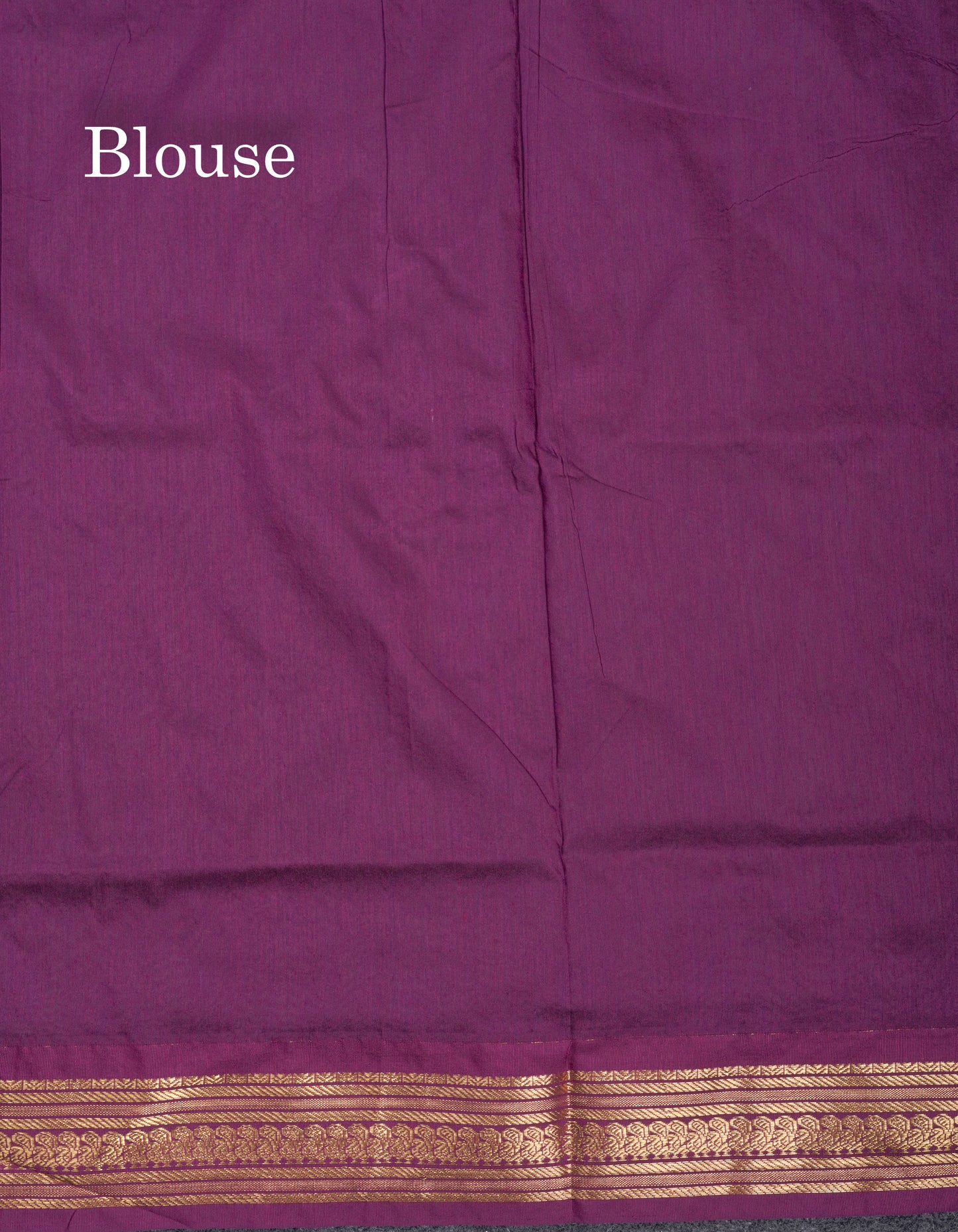 Green Kalyani Cotton Saree With Contrast Purple Border