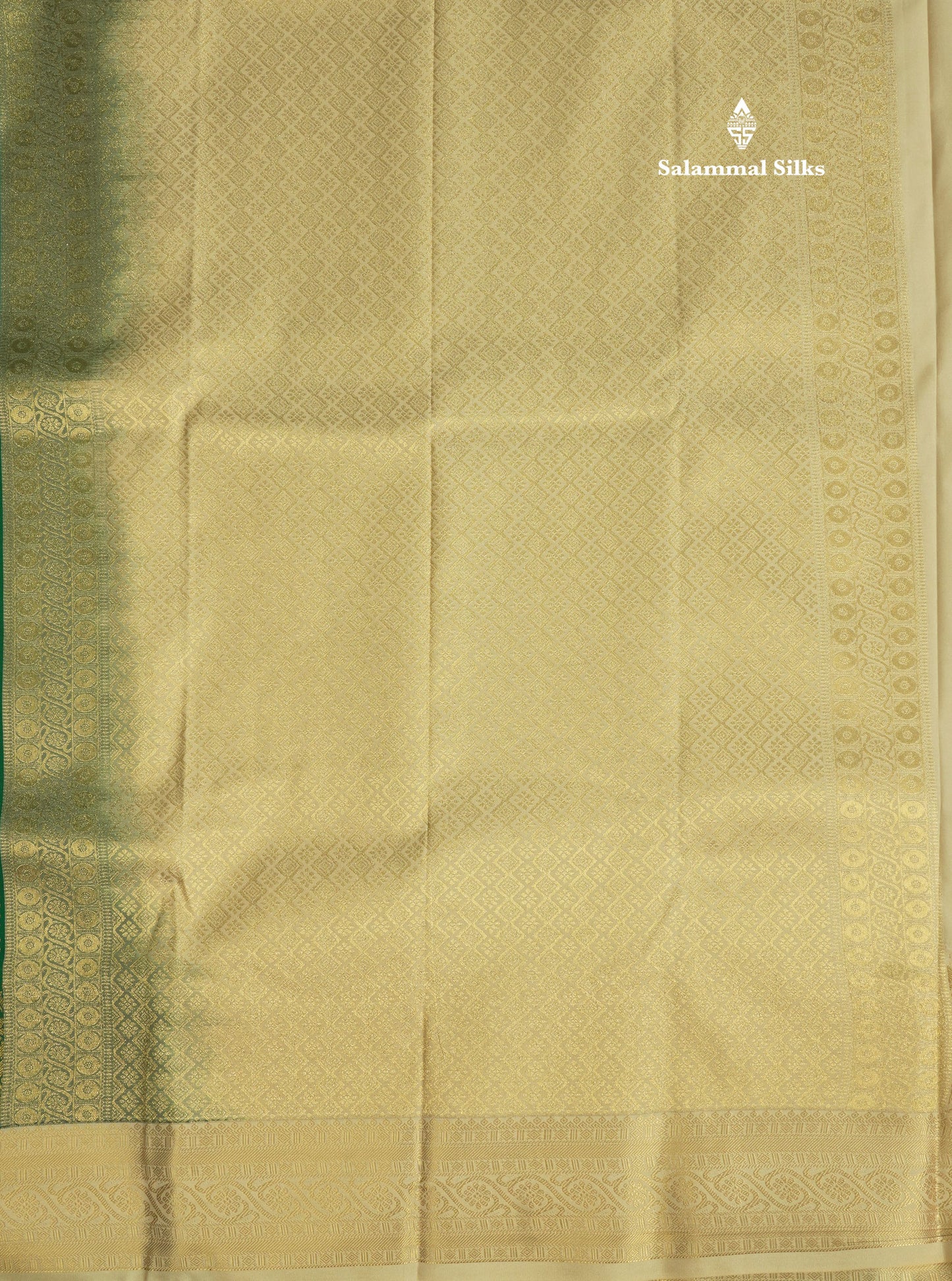 Purple Semi Silk Saree With Contrast Green Fancy Turning Border