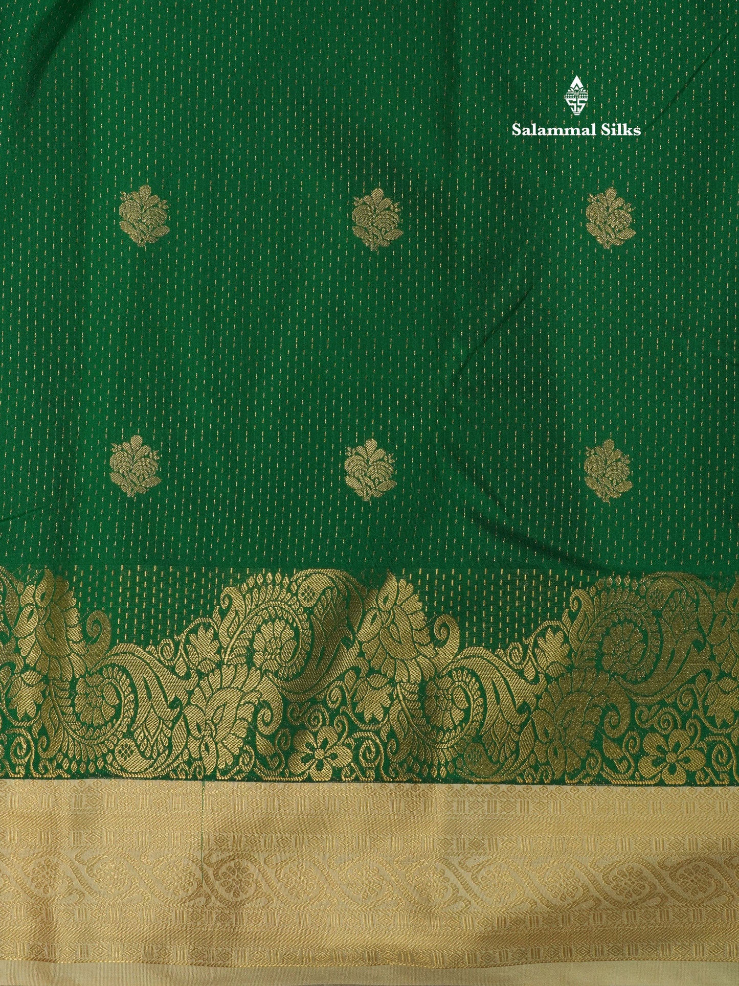 Purple Semi Silk Saree With Contrast Green Fancy Turning Border