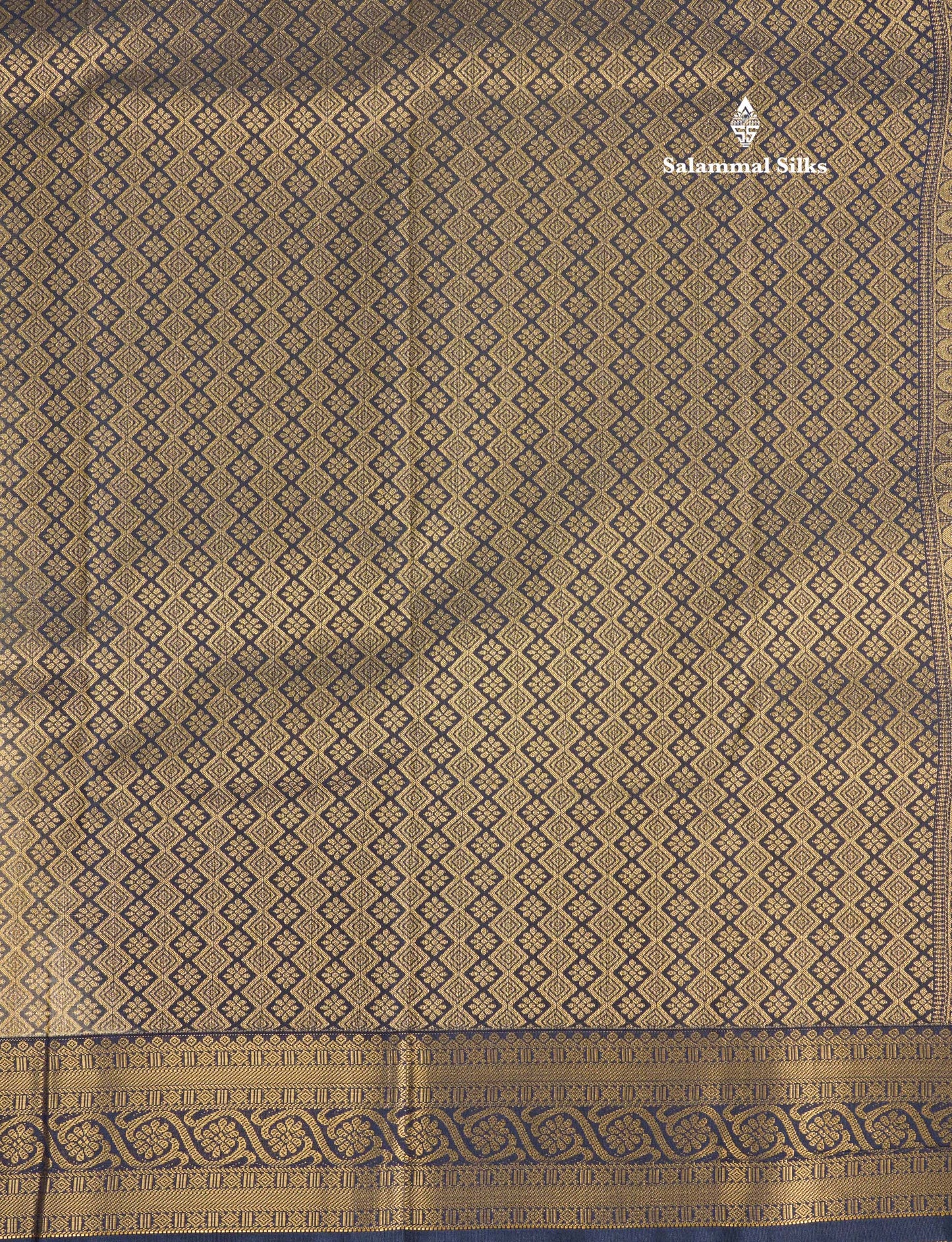 Purple Semi Silk Saree With Contrast Green Fancy Turning Border