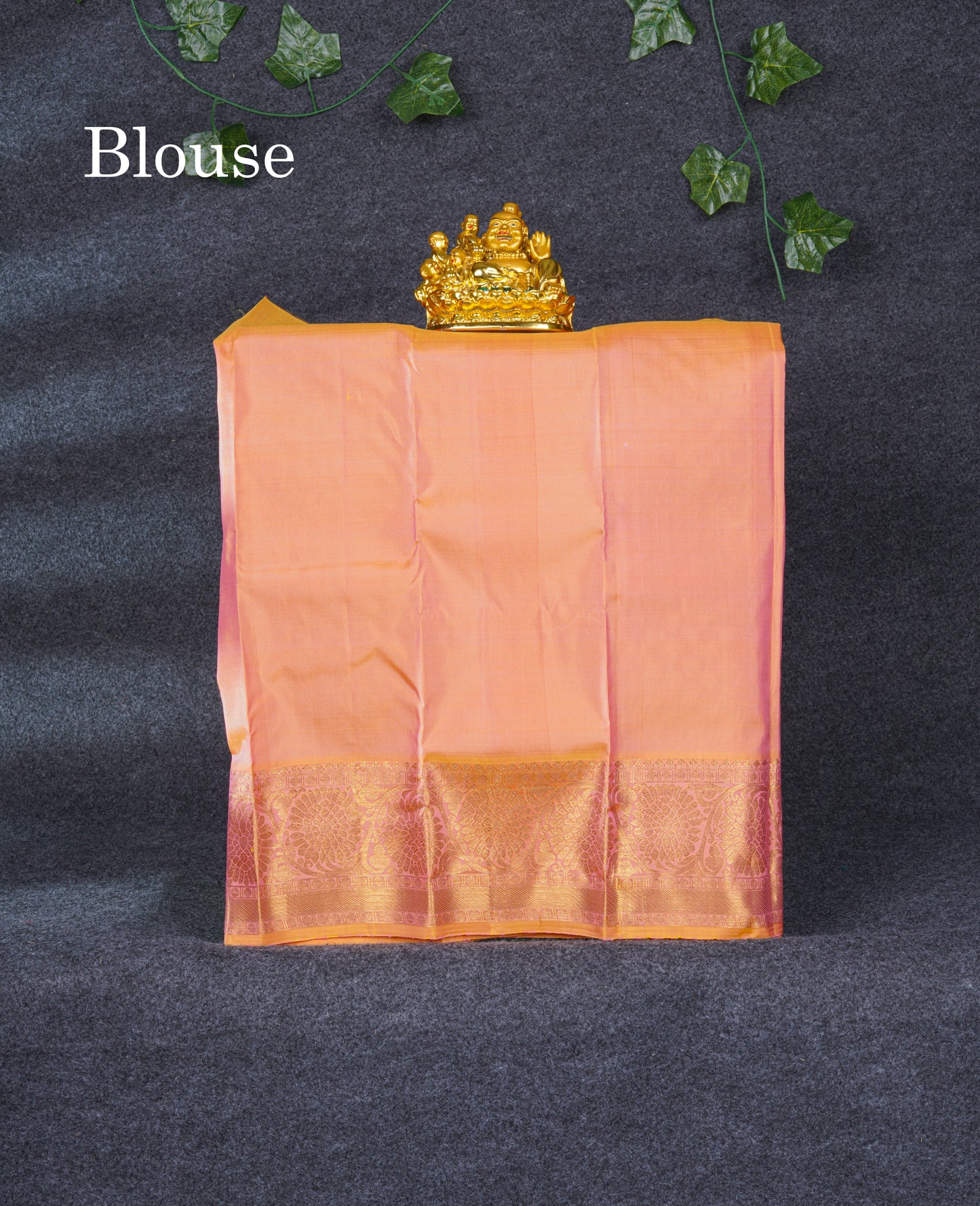 Pure Silk Pattu Pavadai (Pink) With Pinkish Orange Blouse 20"