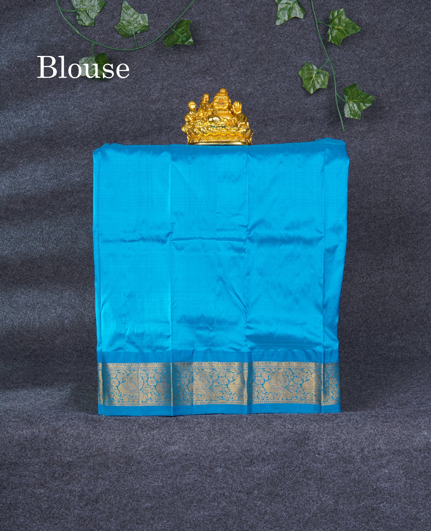Pure Silk Pattu Pavadai Plain (Lemon Yellow) With Blue Blouse 20"