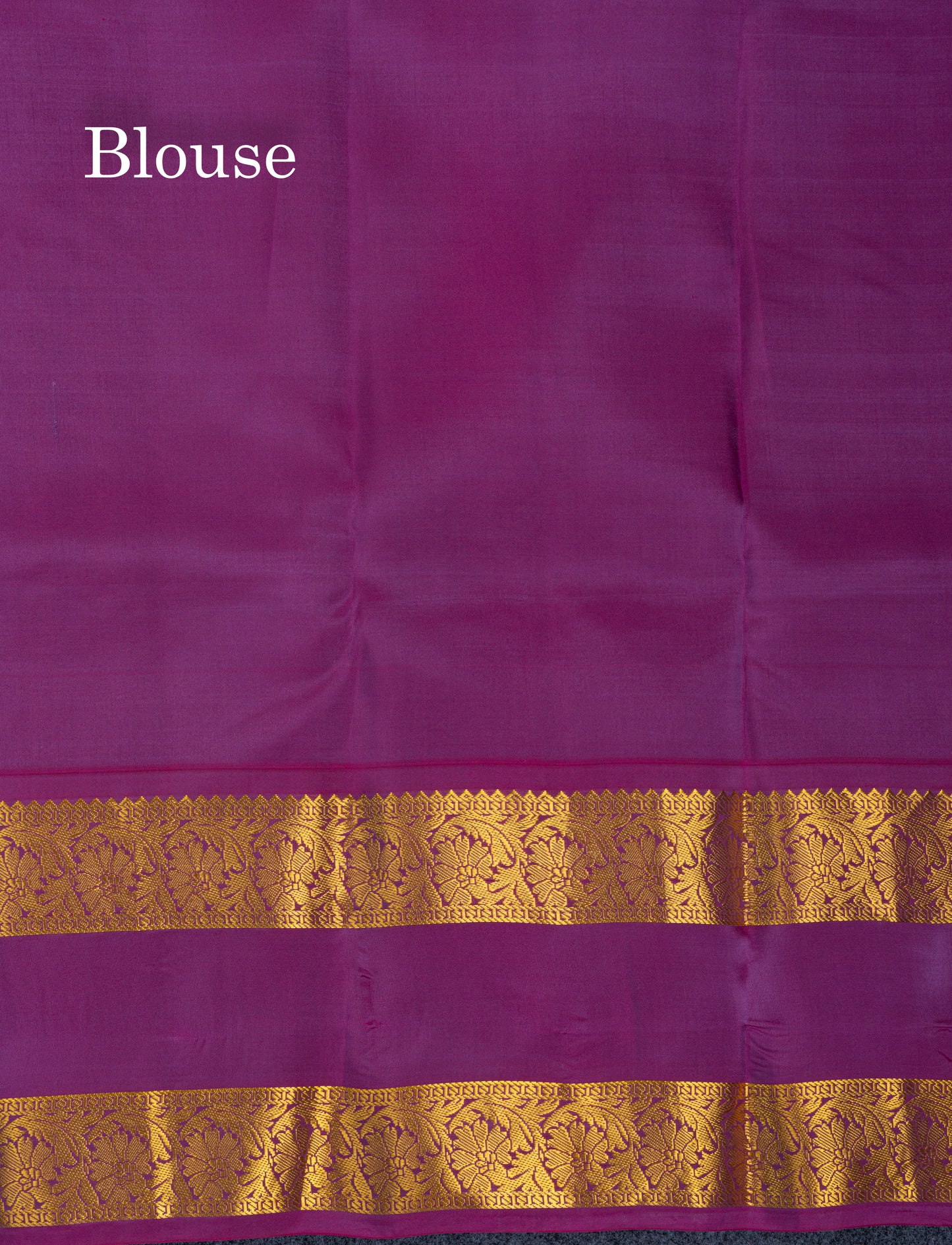 Light Elephant Grey Puremix Silk Saree With Contrast Vadamalli Traditional Rettapet Border