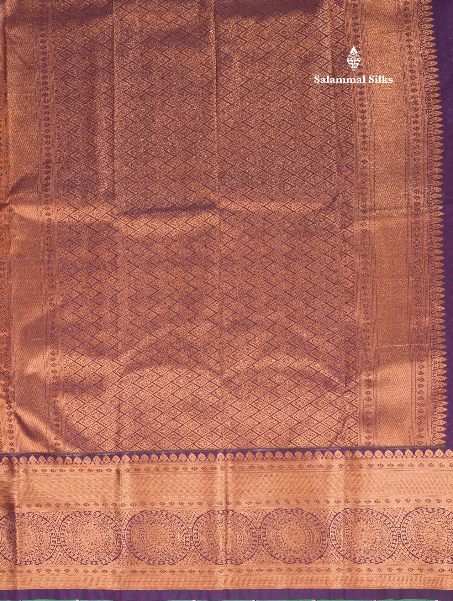 Dark Navy Blue Bridal Semi Silk Saree With Contrast Pink Border