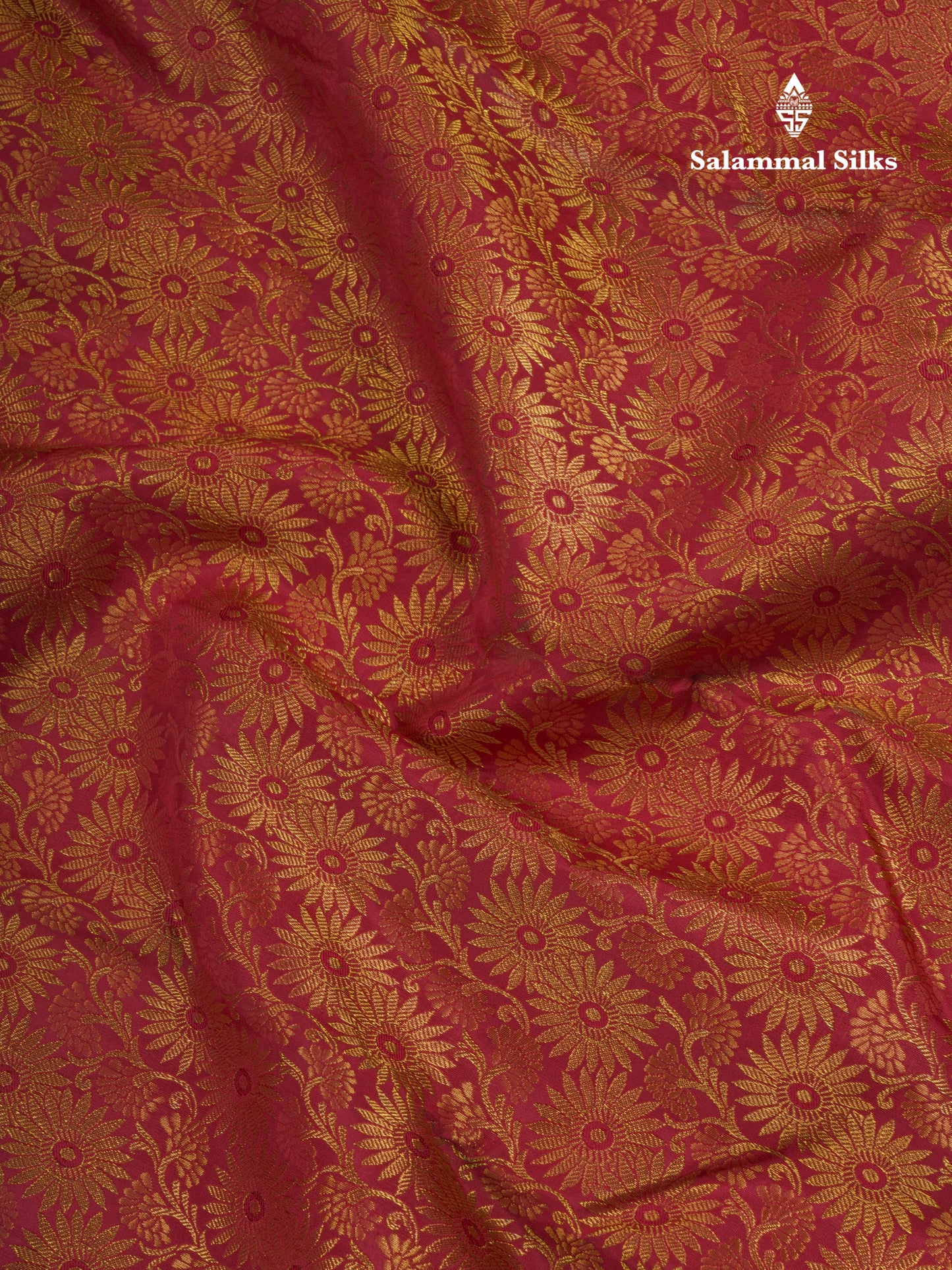 Maroon Beautiful Bridal Kanjivaram Pure Silk Saree With Self Gold Zari Border