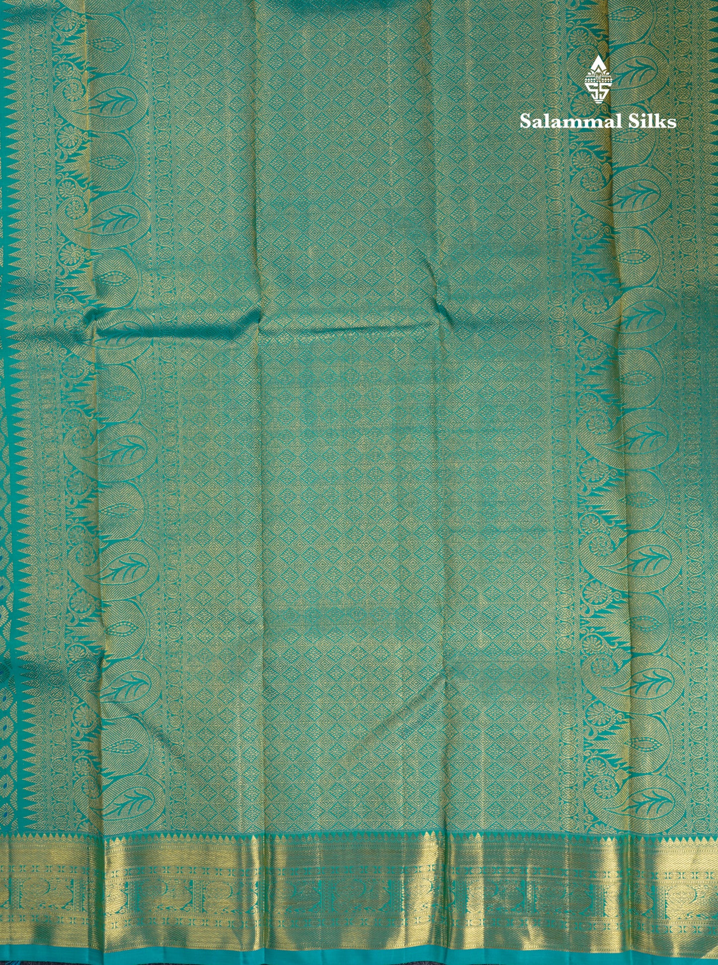 Sapphire Blue Meenakari Work Bridal Pure Kanjivaram Silk Saree With Gold Zari Border