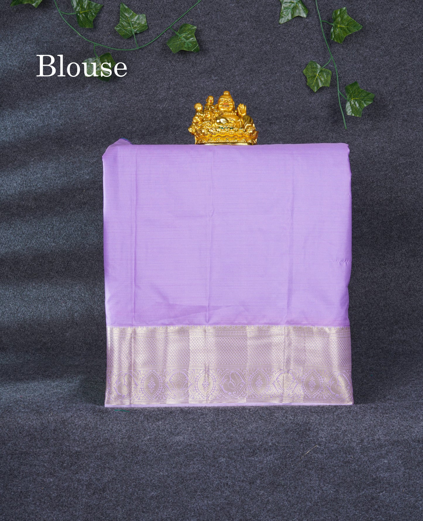 Semi Silk Pattu Pavadai ( Sky Blue ) With Lavender Blouse 21"