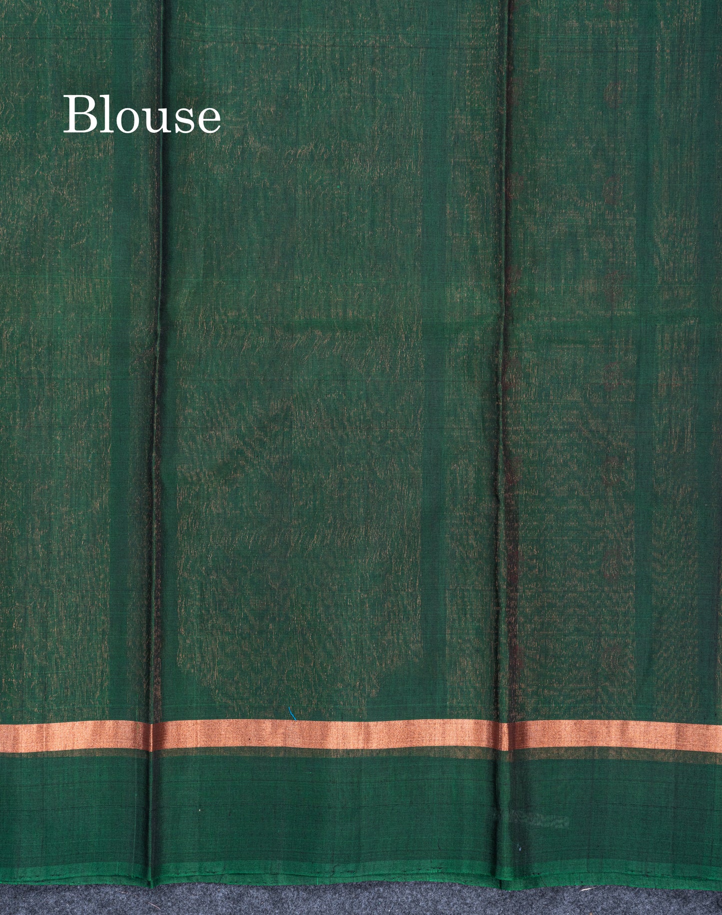 Light Pink Menakari Work SICO Cotton Saree With Contrast Bottle Green Blouse