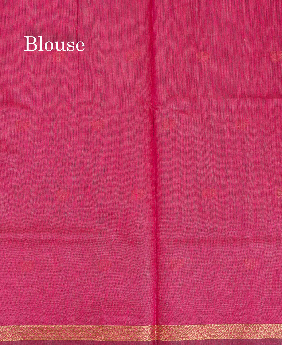 Maheshwari Cotton Saree - Grey Colour Body Zari Butta With Contrast Pink Blouse