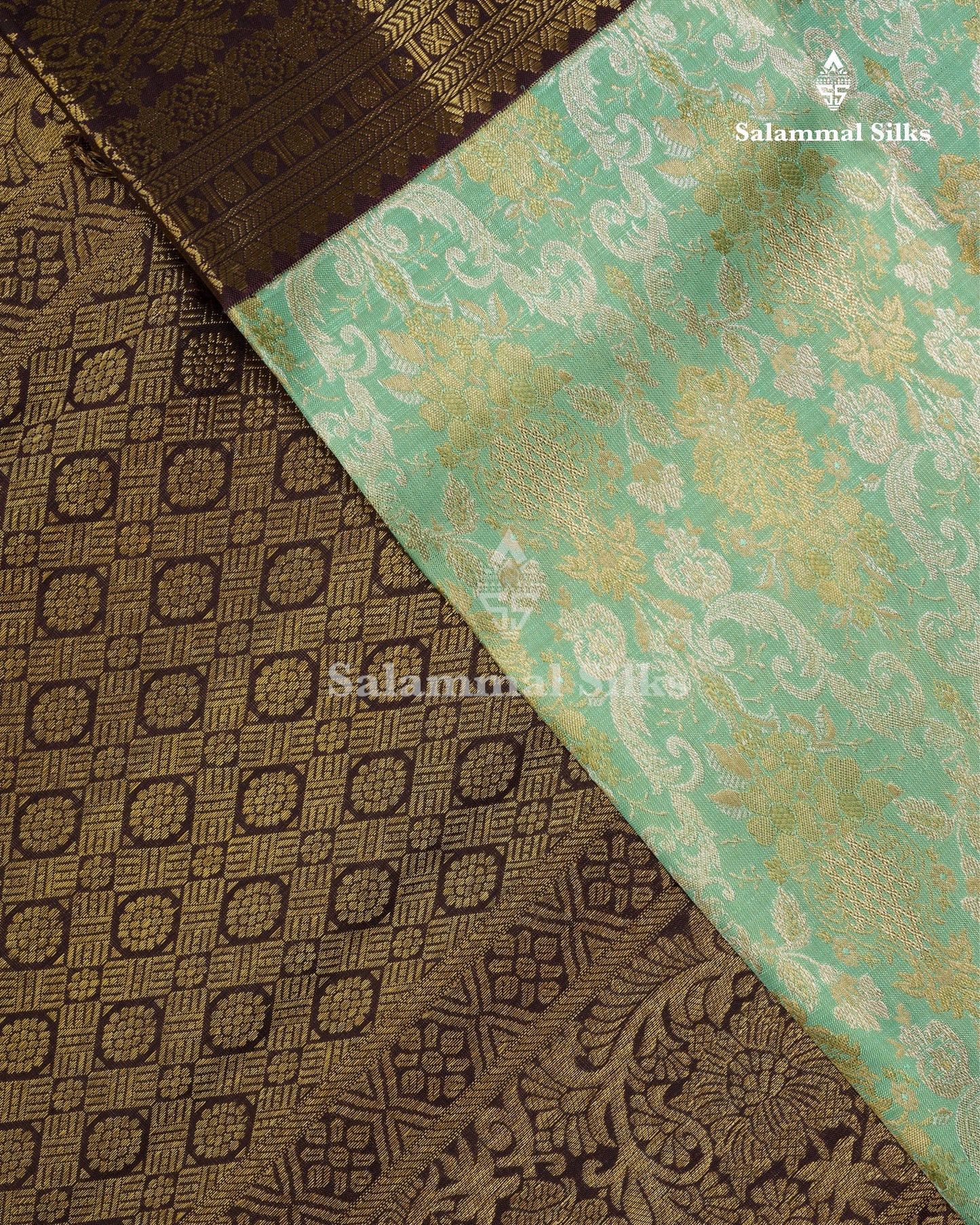 Exclusive Bridal Pastel Green Colour Kanjivaram Pure Silk Saree Pure Silver Zari Saree with Contrast Border